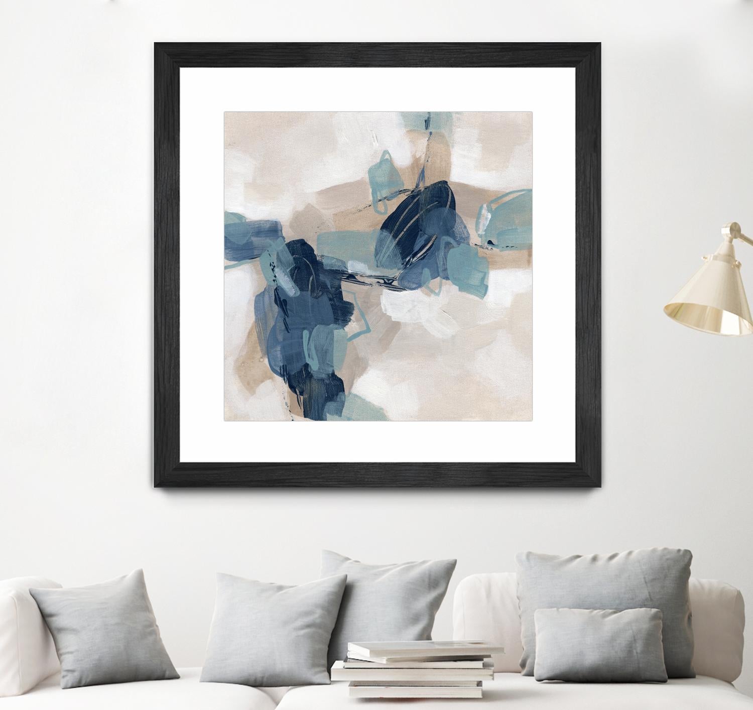 Blues Chorus I by June Vess on GIANT ART - beige abstract abstract