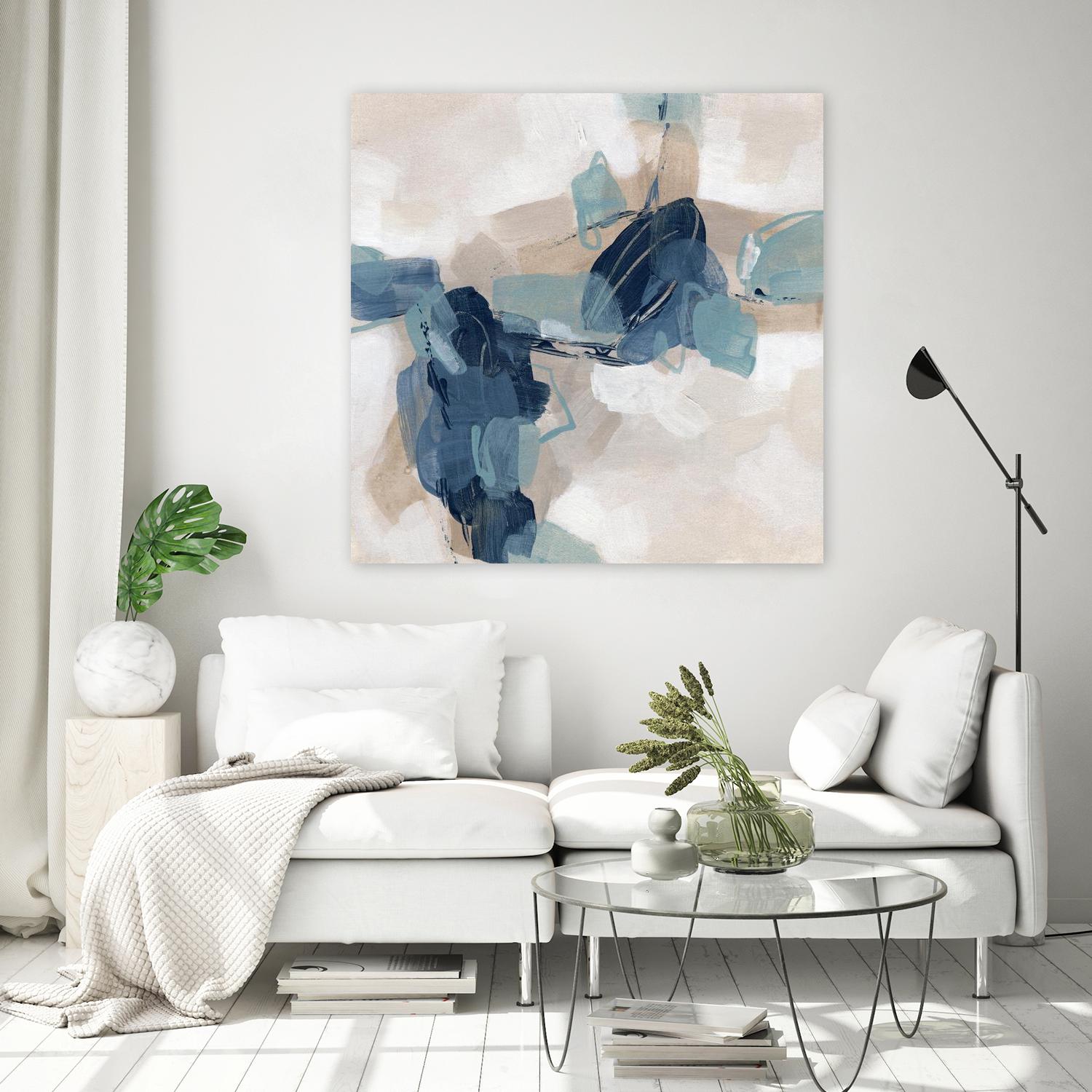 Blues Chorus I by June Vess on GIANT ART - beige abstract abstract