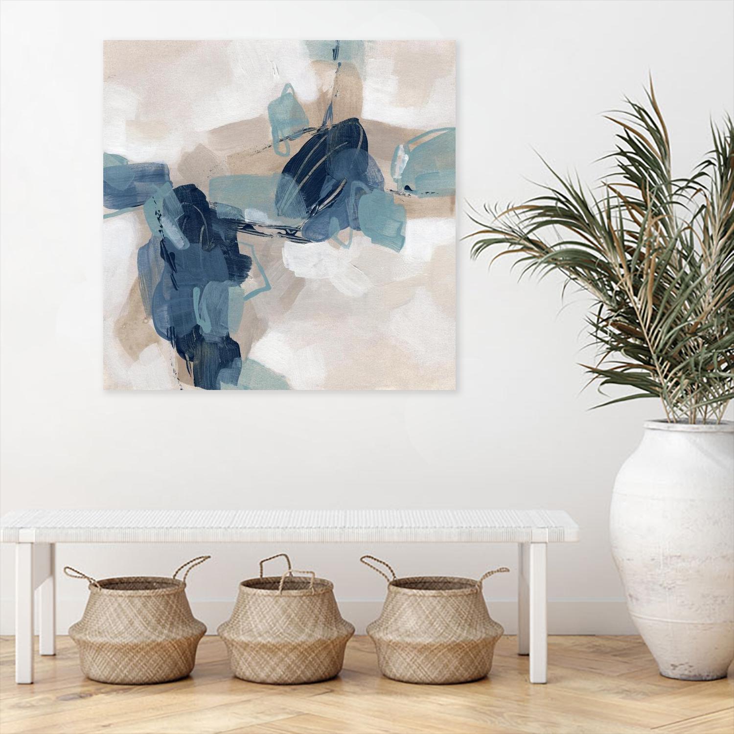 Blues Chorus I by June Vess on GIANT ART - beige abstract abstract