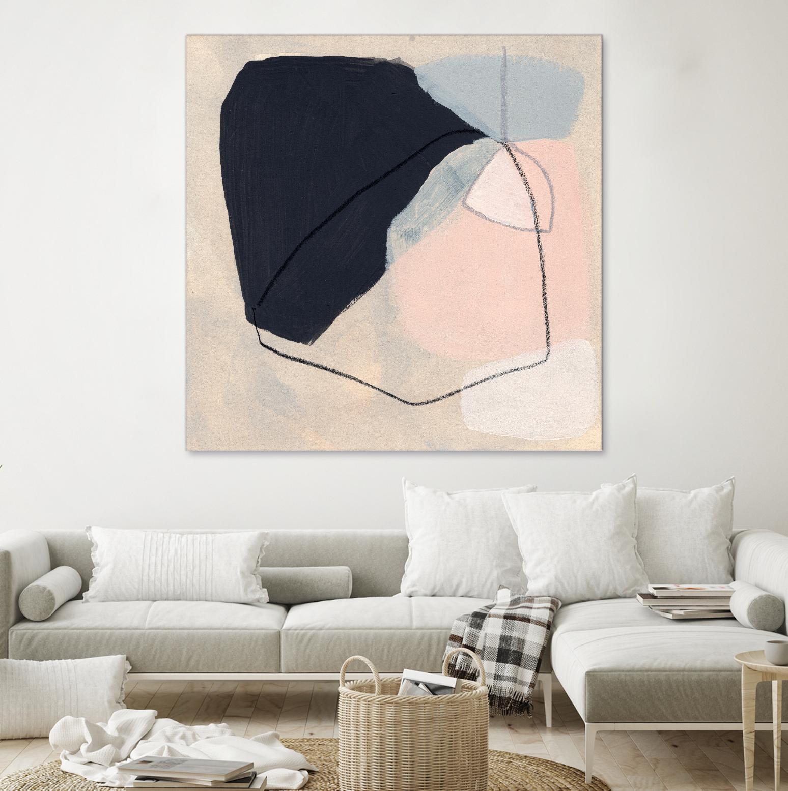 Keystone I by June Vess on GIANT ART - pink abstract abstract