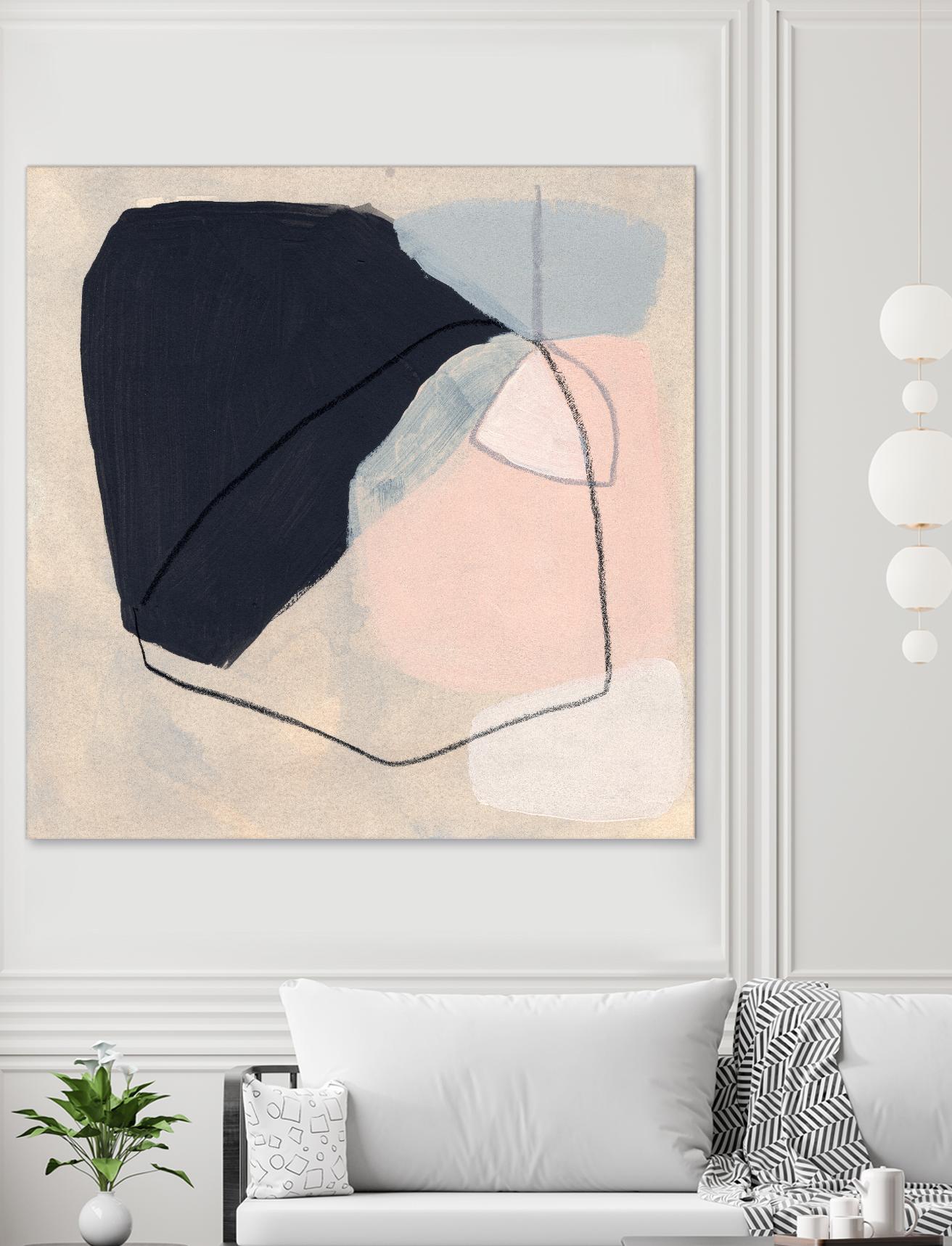 Keystone I by June Vess on GIANT ART - pink abstract abstract