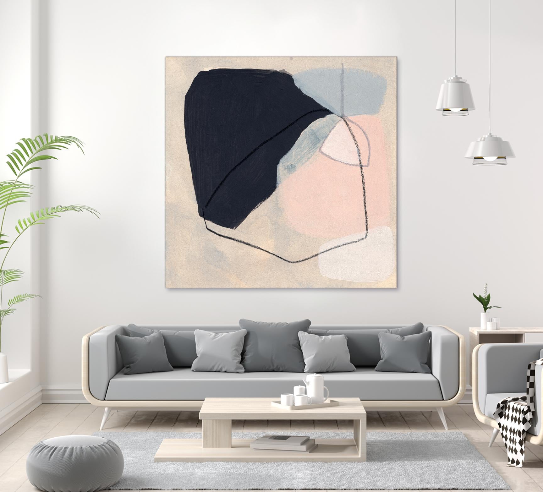 Keystone I by June Vess on GIANT ART - pink abstract abstract