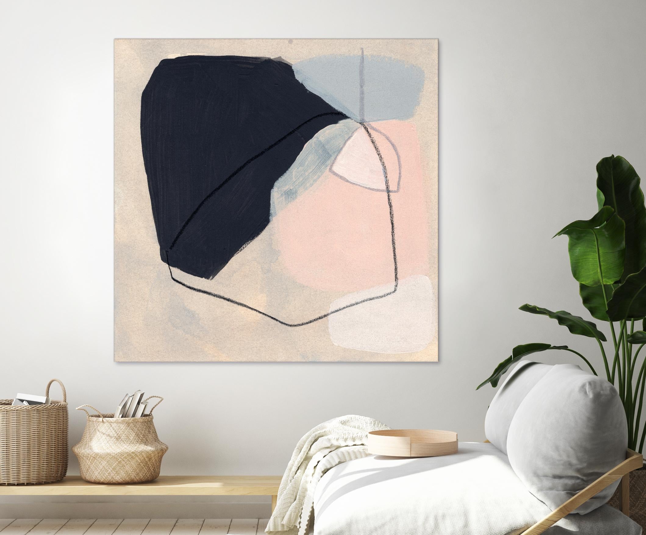 Keystone I by June Vess on GIANT ART - pink abstract abstract