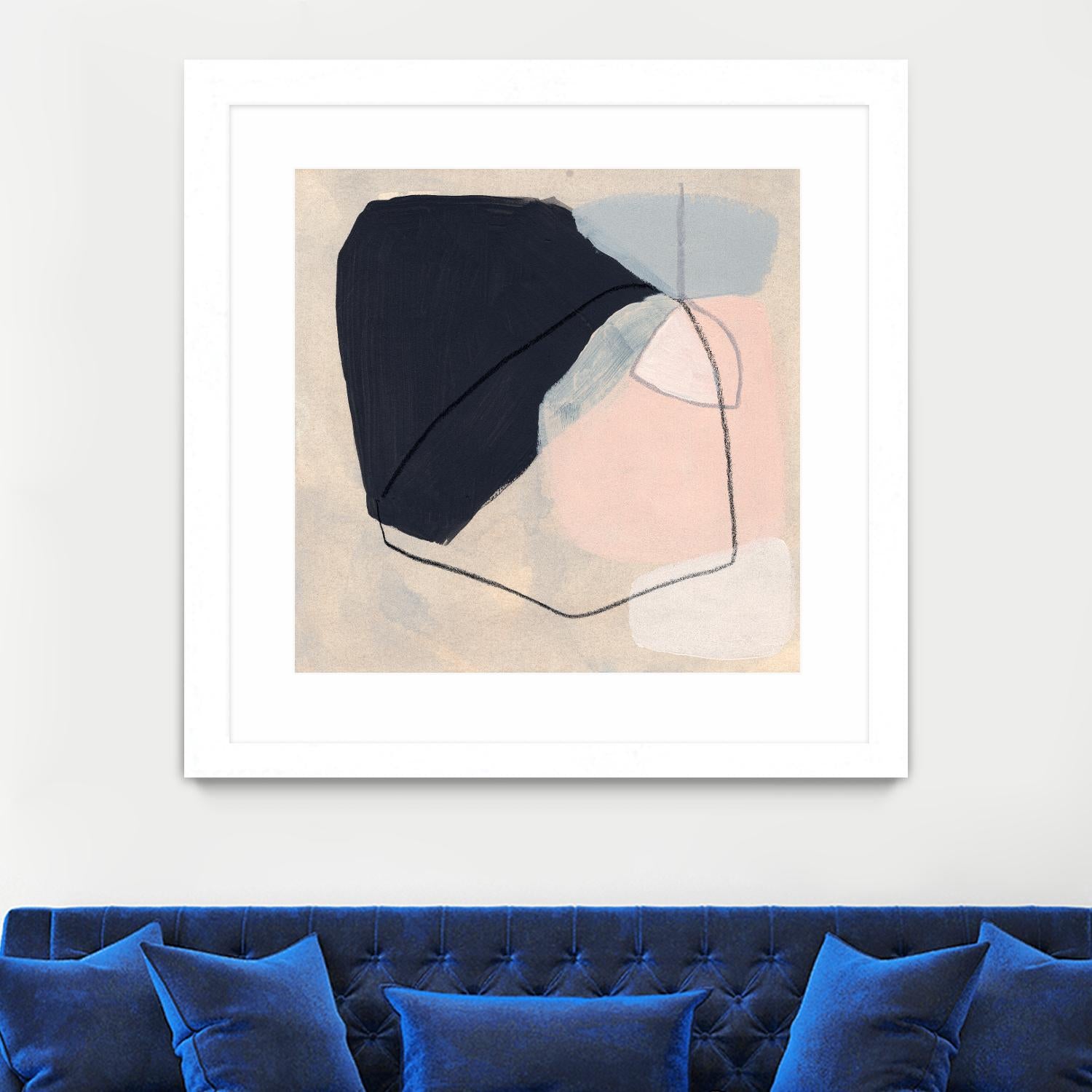 Keystone I by June Vess on GIANT ART - pink abstract abstract