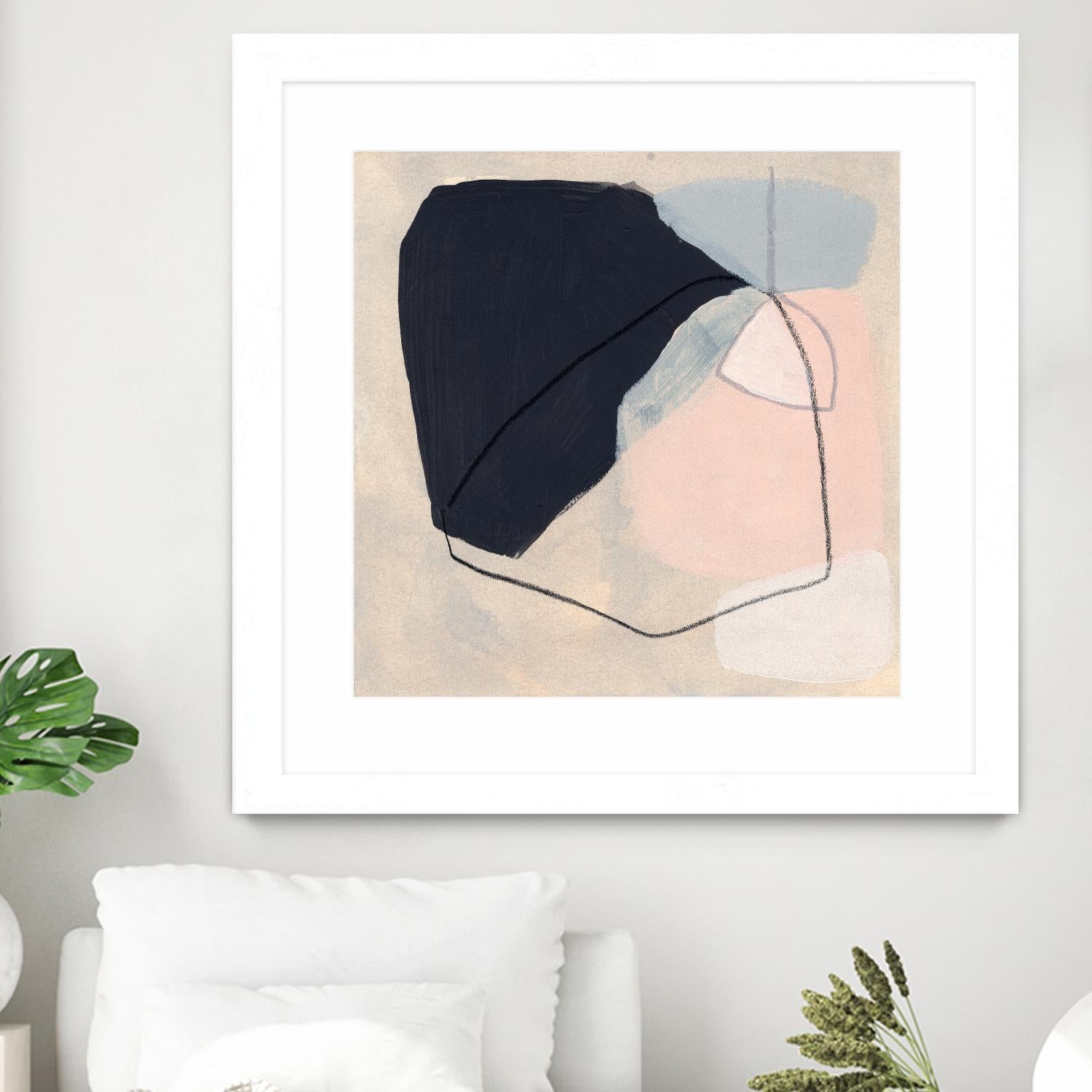 Keystone I by June Vess on GIANT ART - pink abstract abstract