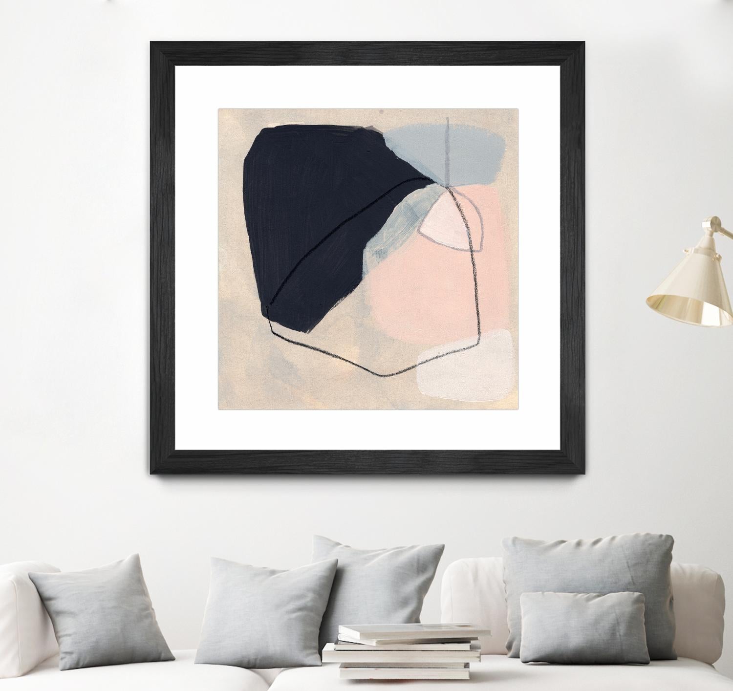 Keystone I by June Vess on GIANT ART - pink abstract abstract