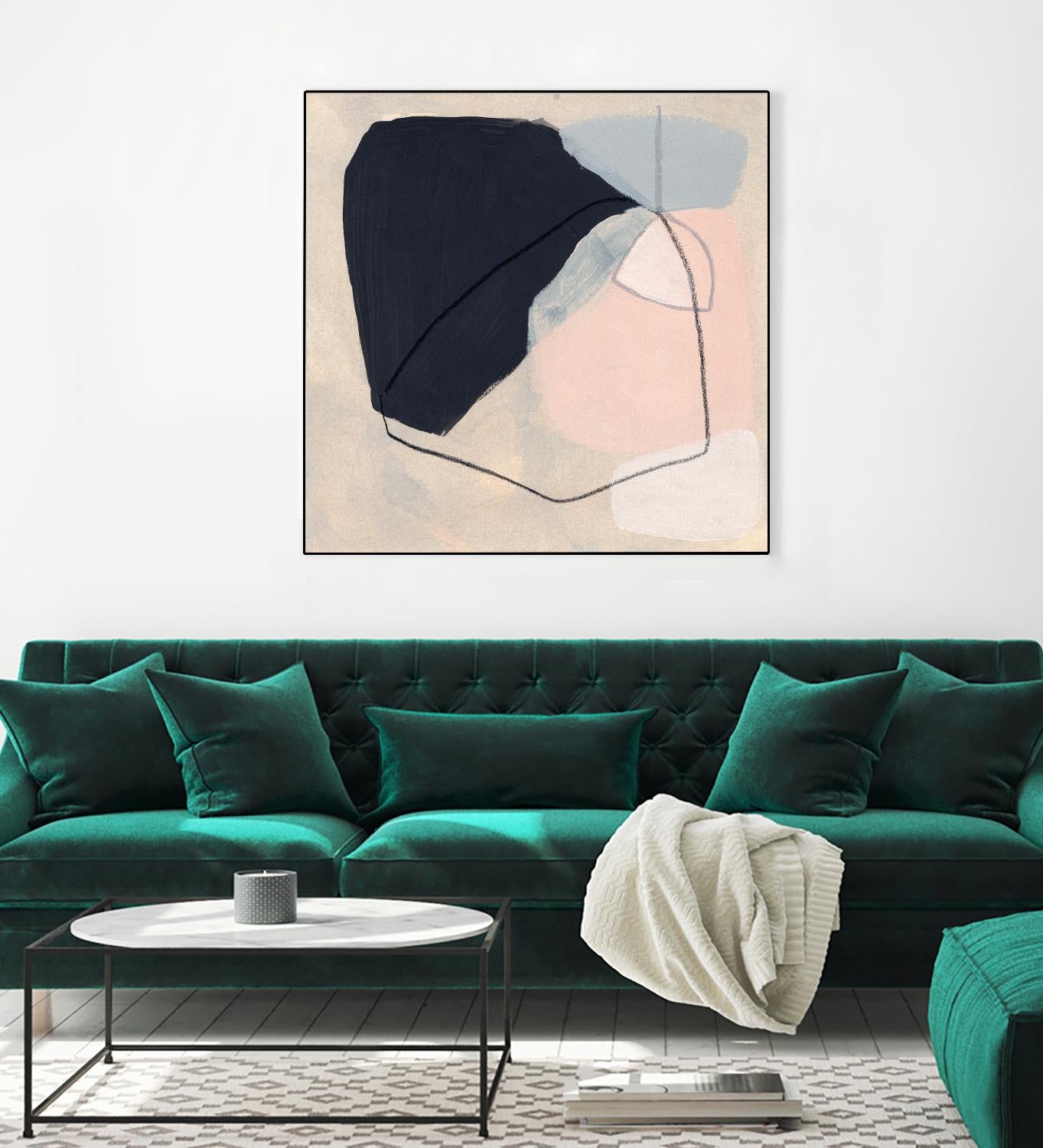 Keystone I by June Vess on GIANT ART - pink abstract abstract