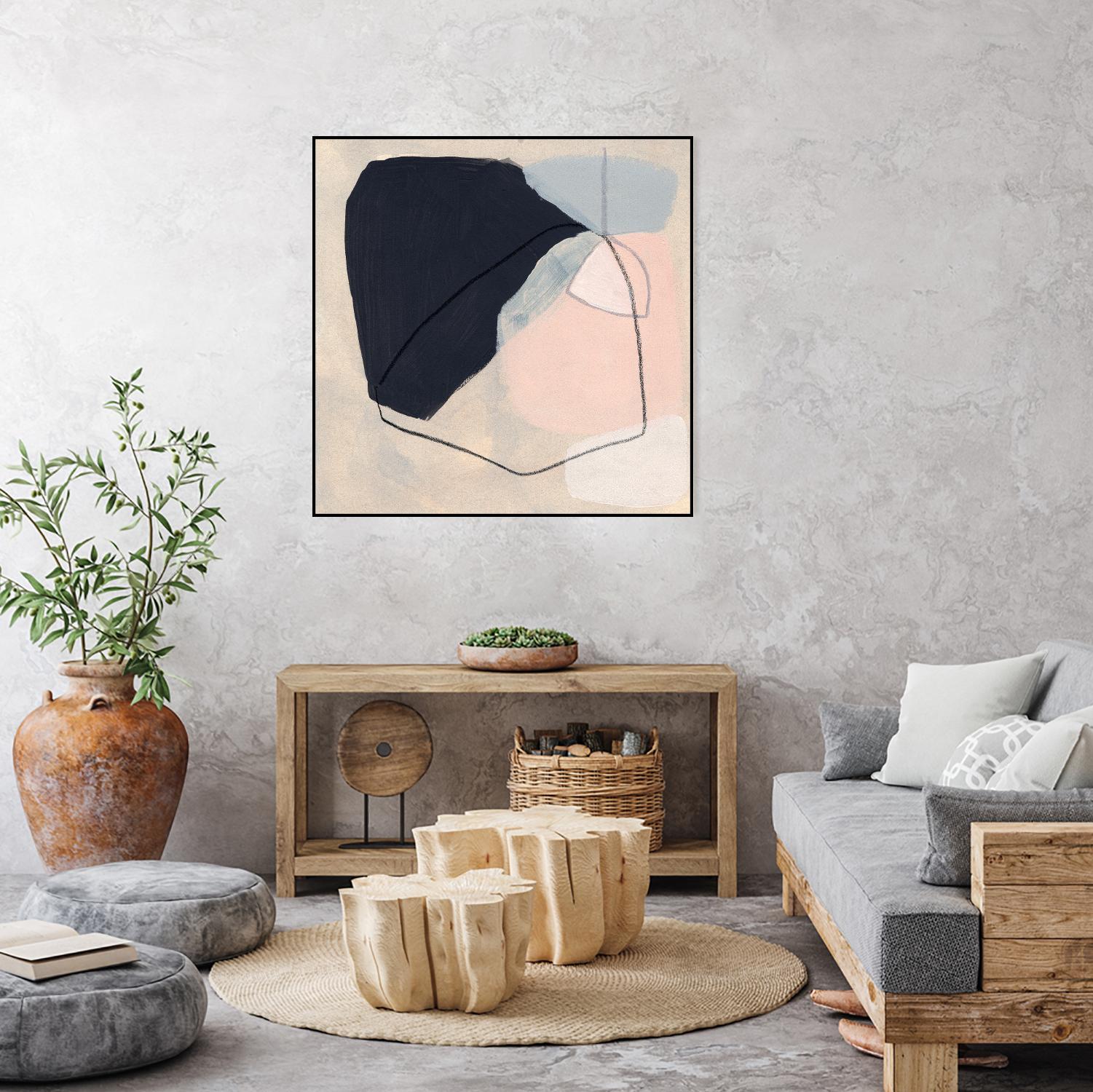 Keystone I by June Vess on GIANT ART - pink abstract abstract