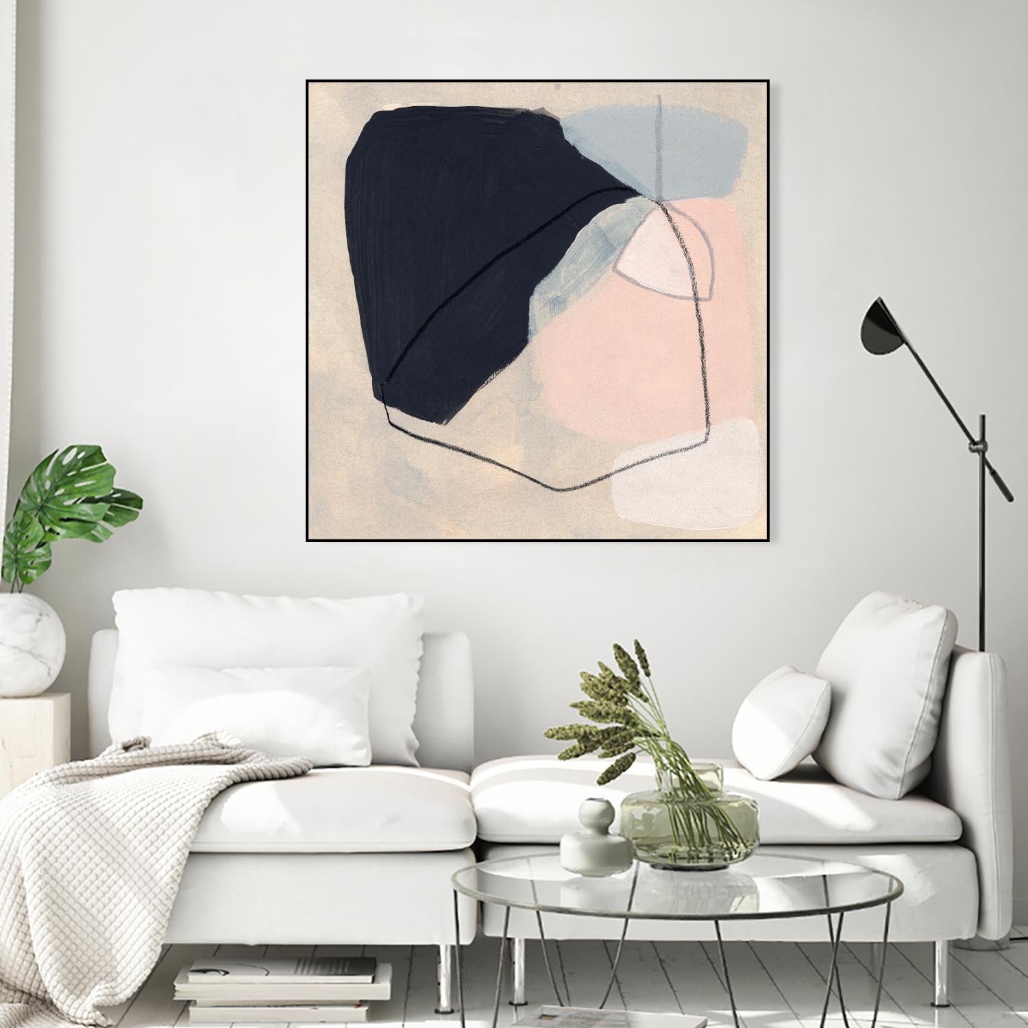 Keystone I by June Vess on GIANT ART - pink abstract abstract