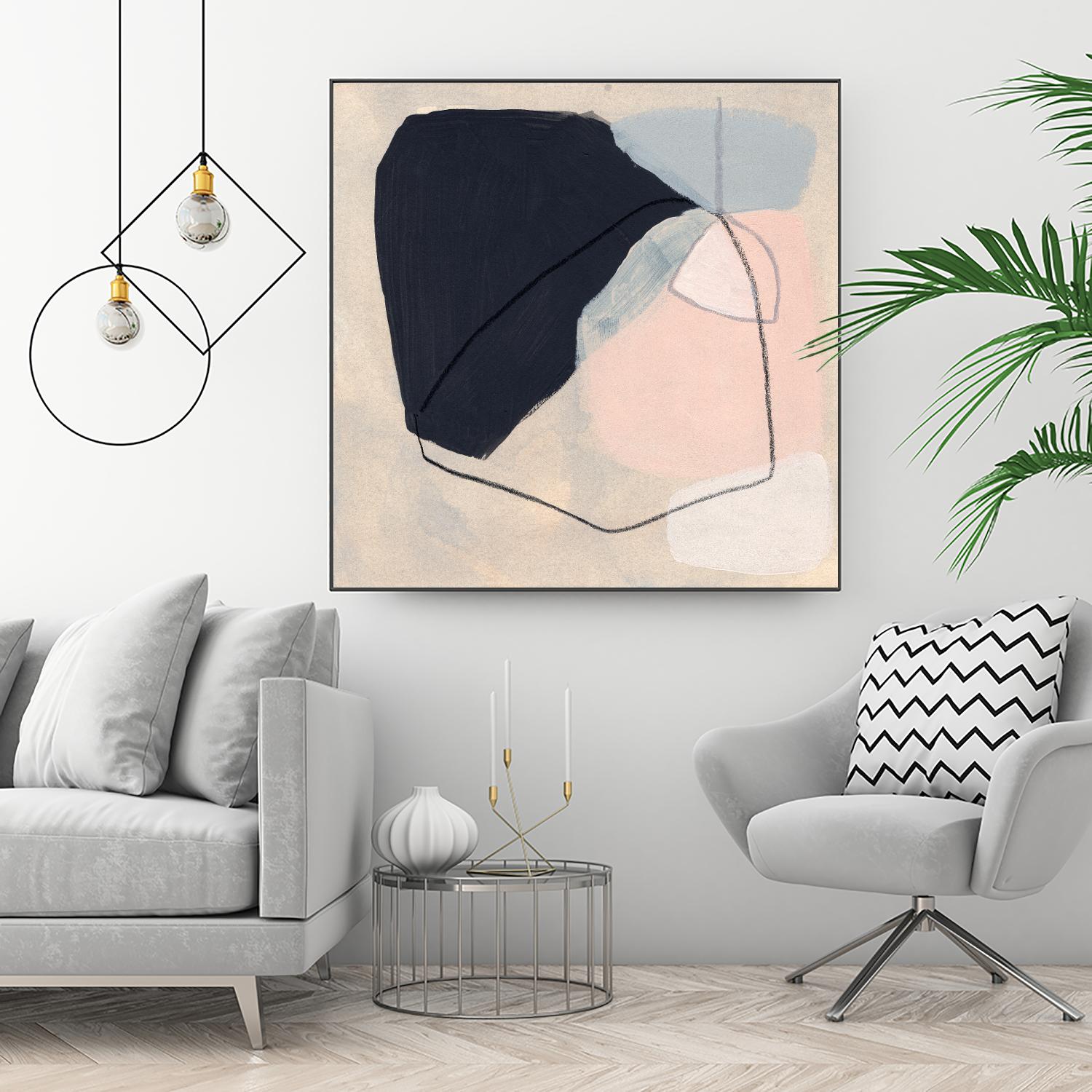 Keystone I by June Vess on GIANT ART - pink abstract abstract