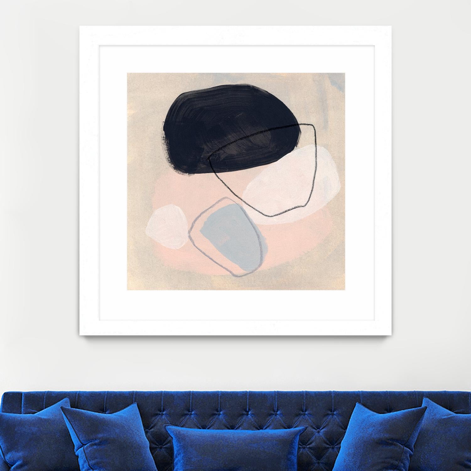 Keystone II by June Vess on GIANT ART - pink abstract abstract