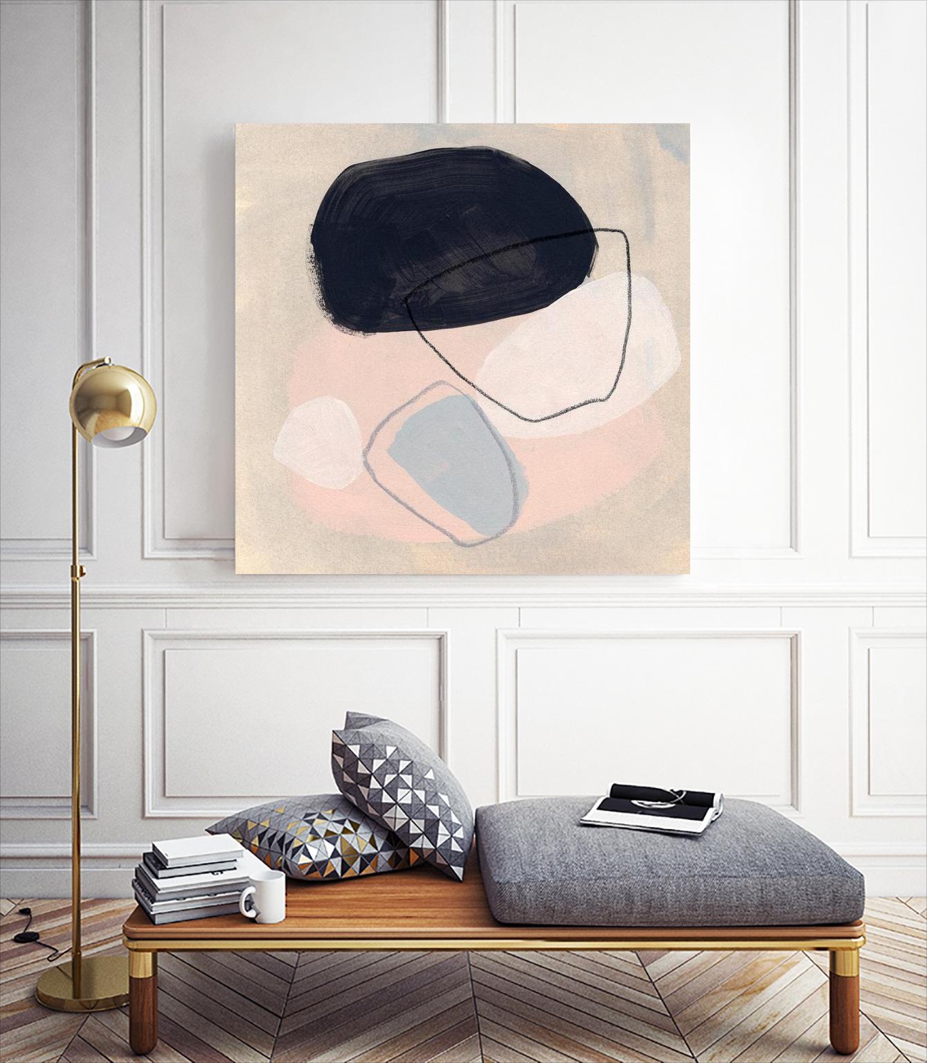 Keystone II by June Vess on GIANT ART - pink abstract abstract