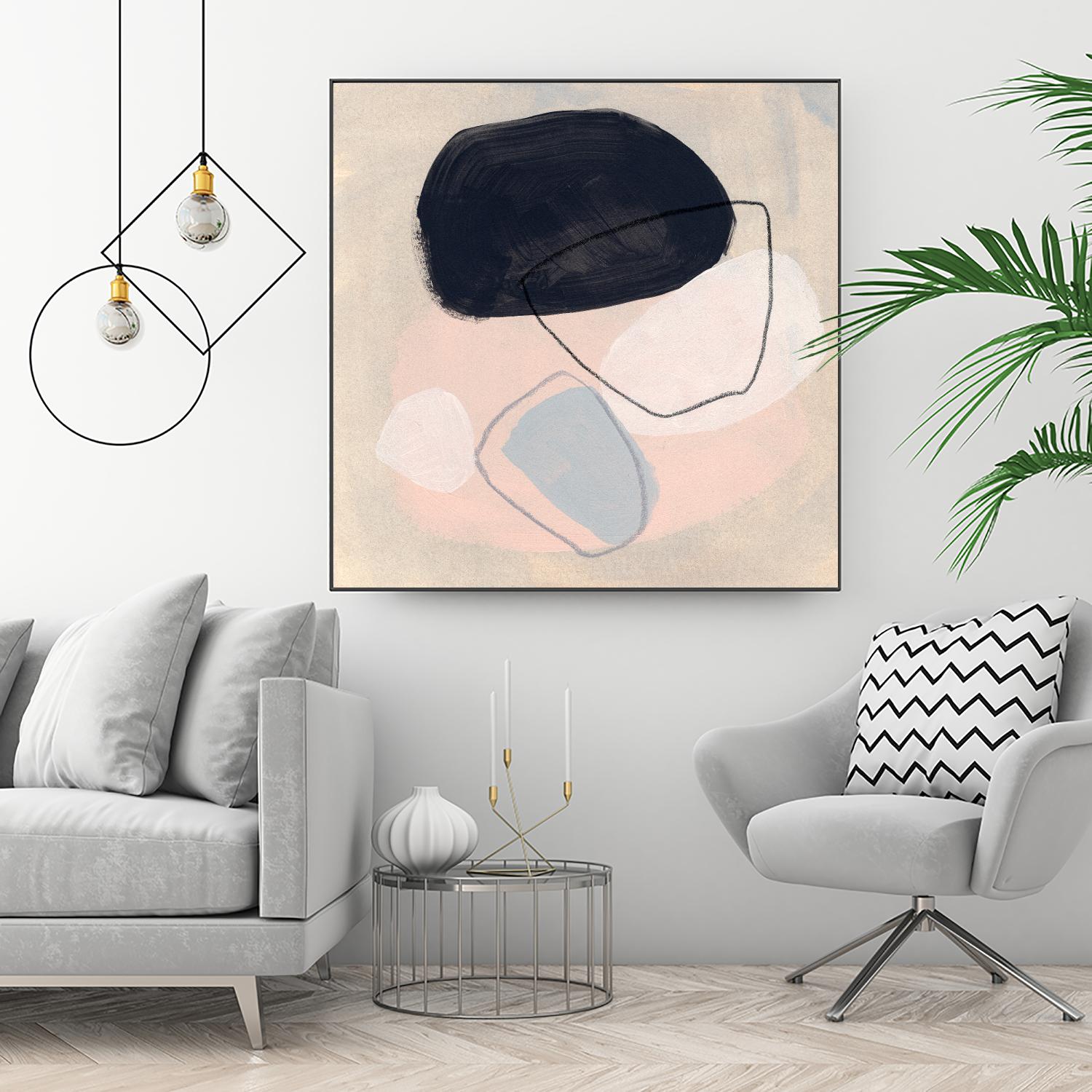 Keystone II by June Vess on GIANT ART - pink abstract abstract