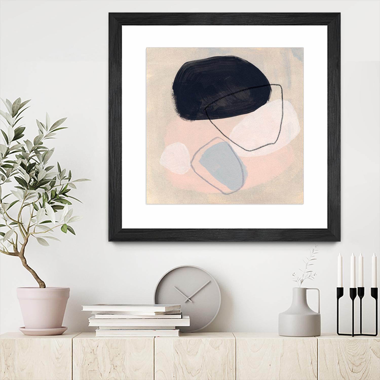 Keystone II by June Vess on GIANT ART - pink abstract abstract