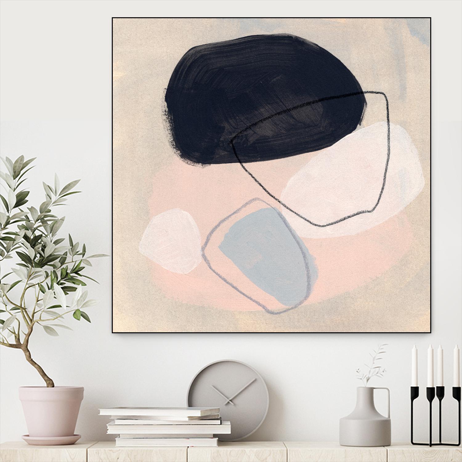 Keystone II by June Vess on GIANT ART - pink abstract abstract