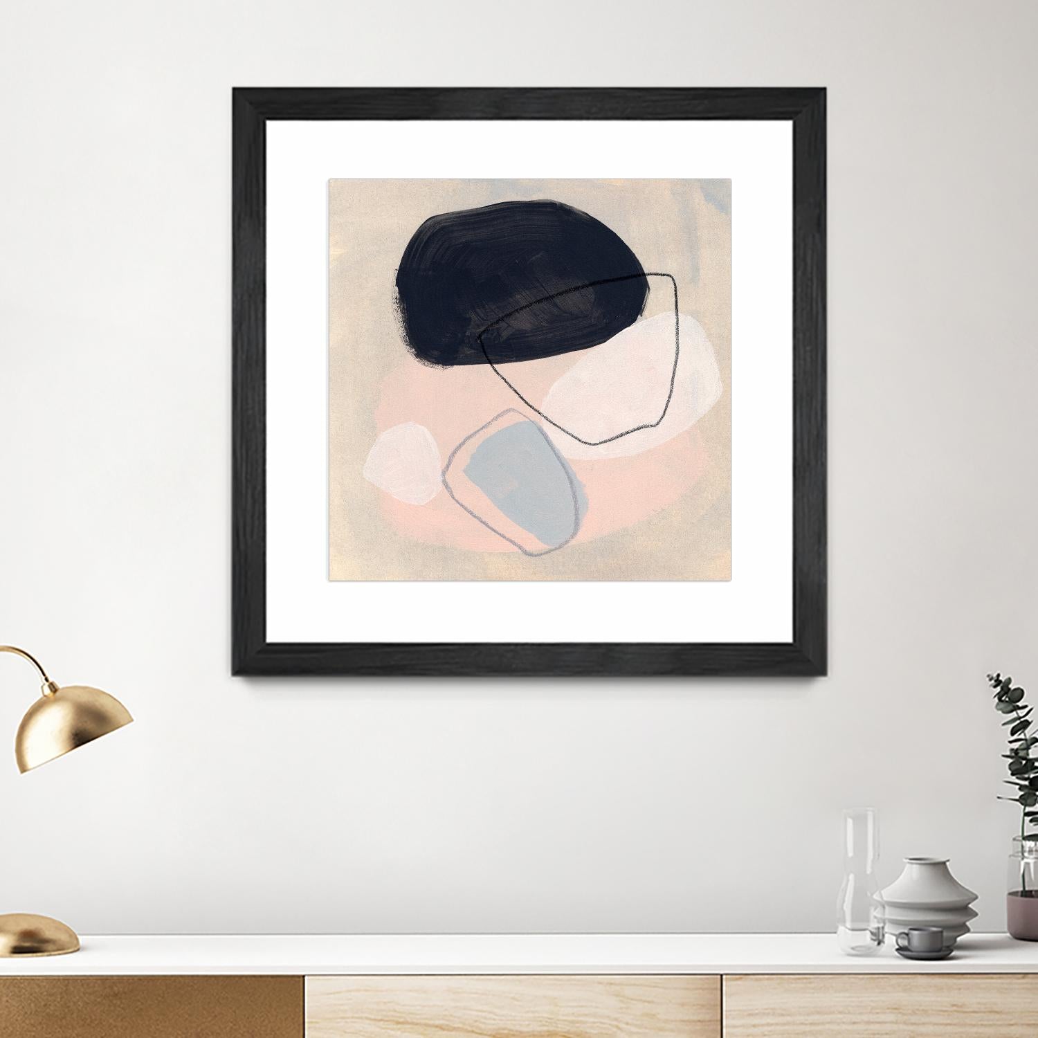 Keystone II by June Vess on GIANT ART - pink abstract abstract