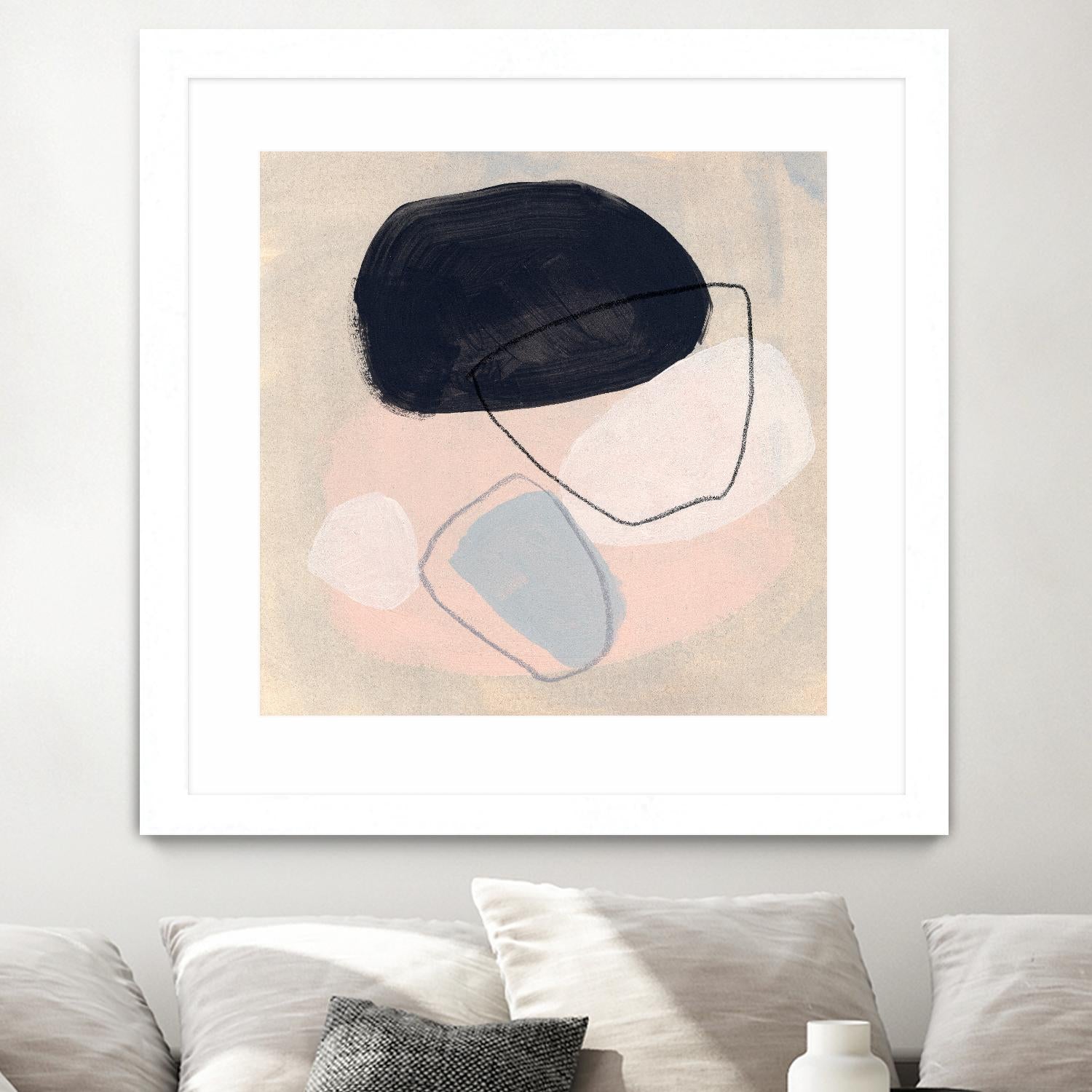 Keystone II by June Vess on GIANT ART - pink abstract abstract