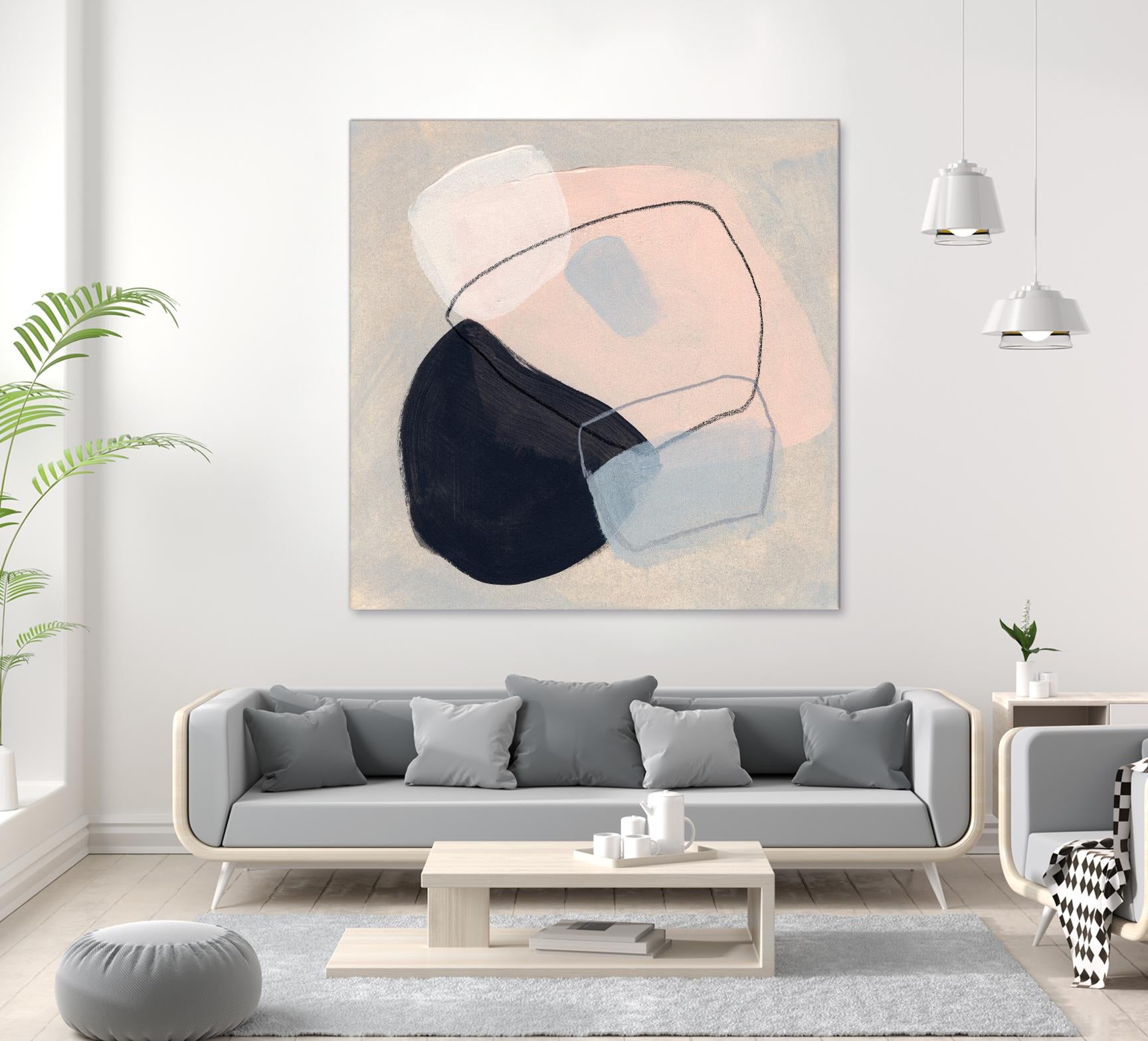 Keystone III by June Vess on GIANT ART - beige abstract abstract