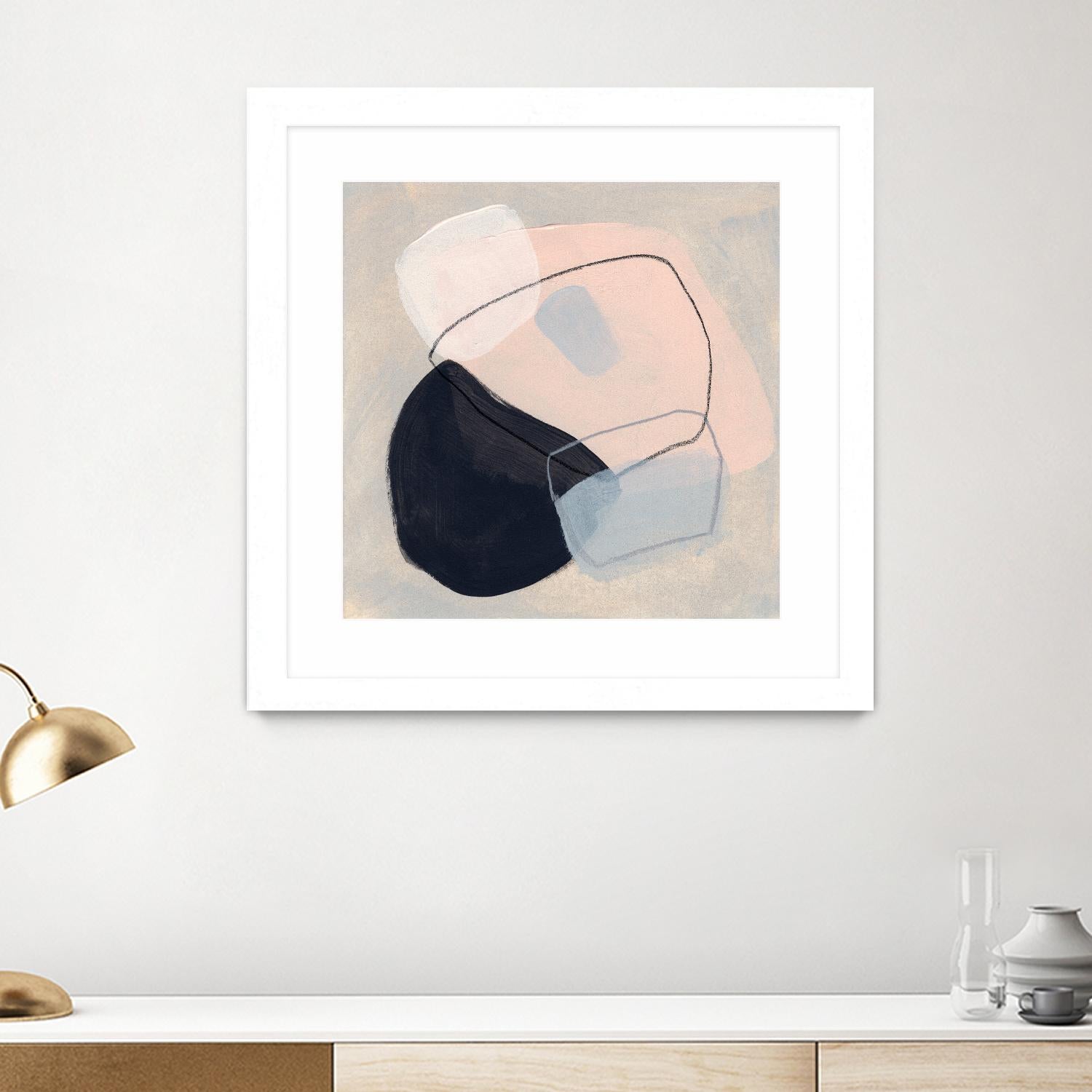 Keystone III by June Vess on GIANT ART - beige abstract abstract