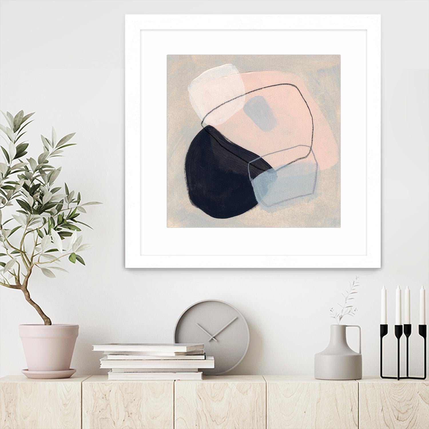 Keystone III by June Vess on GIANT ART - beige abstract abstract