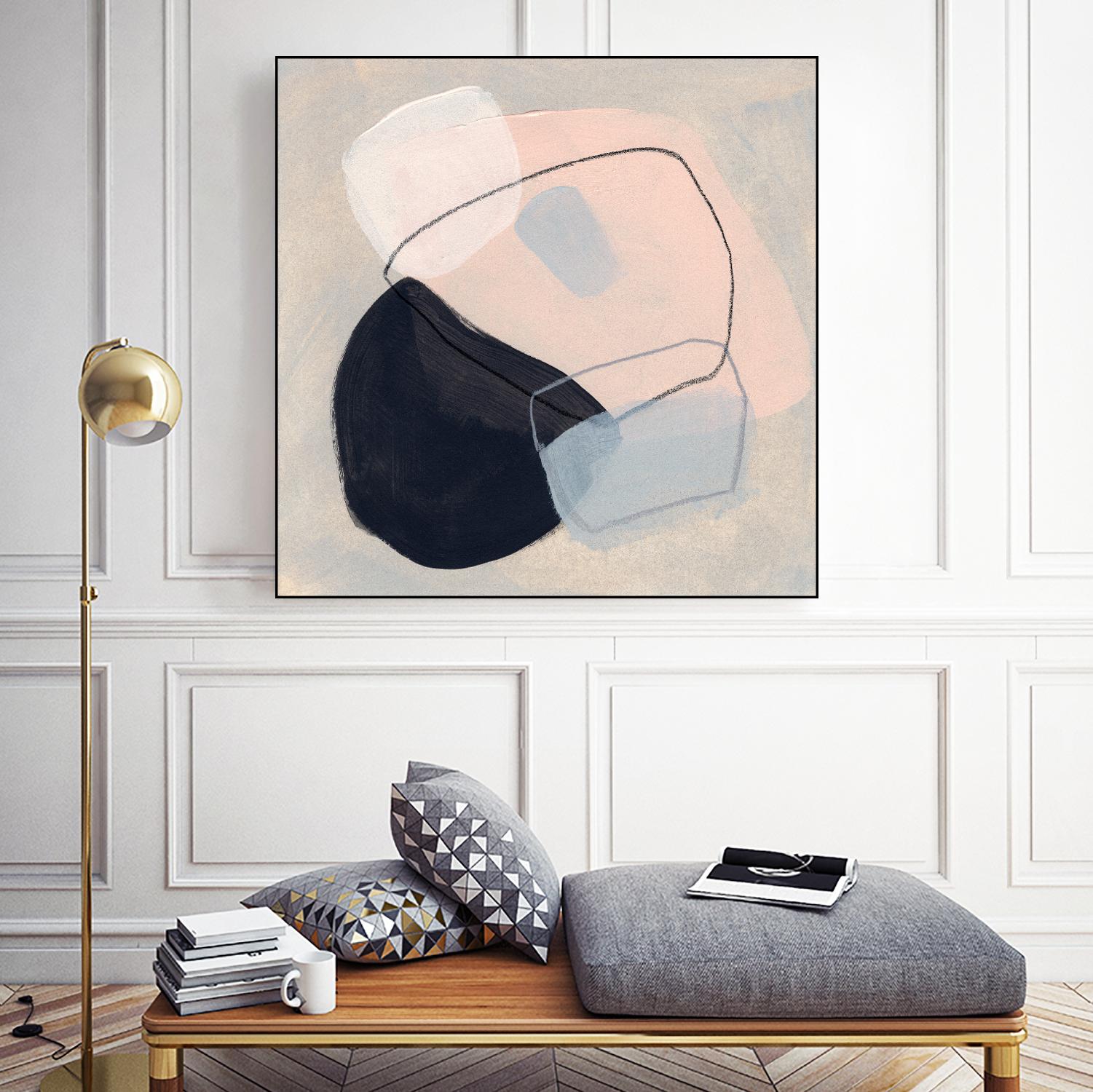 Keystone III by June Vess on GIANT ART - beige abstract abstract