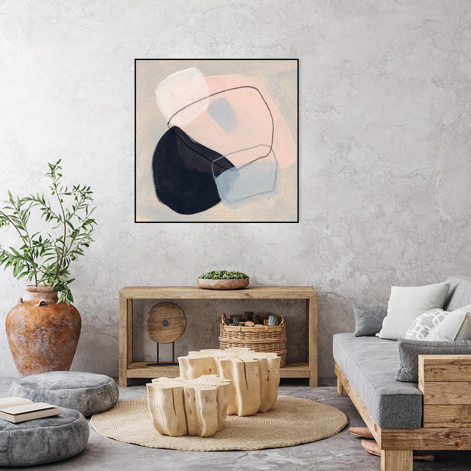 Keystone III by June Vess on GIANT ART - beige abstract abstract