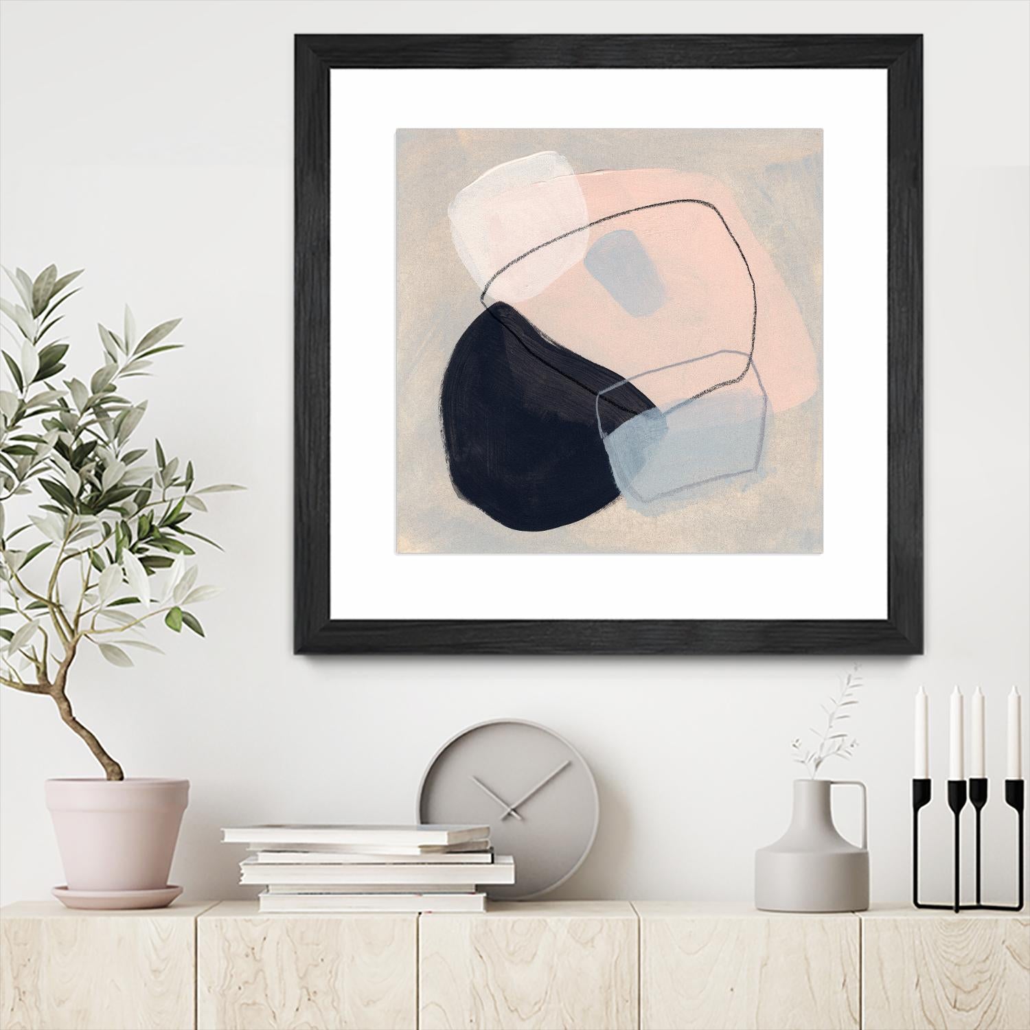 Keystone III by June Vess on GIANT ART - beige abstract abstract