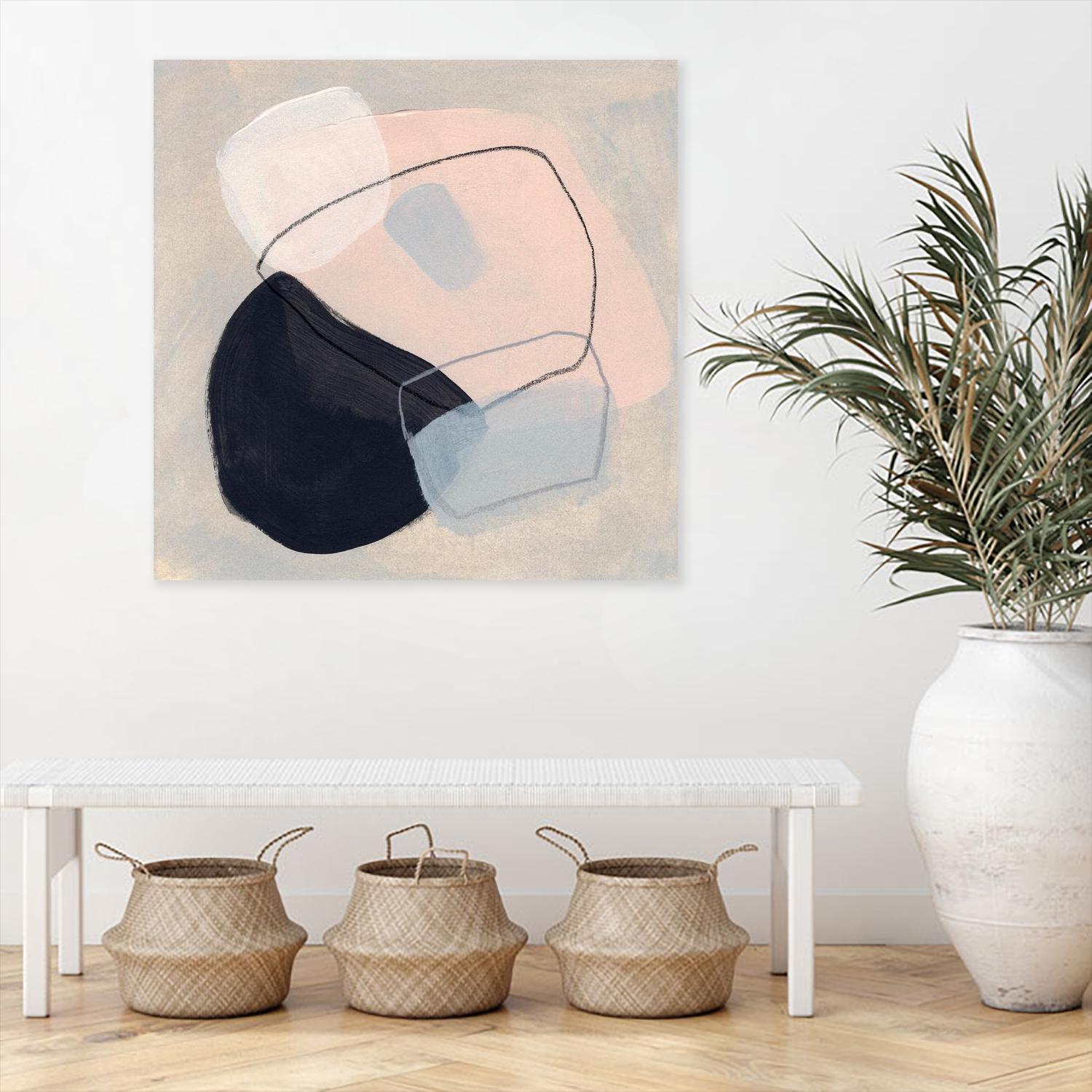 Keystone III by June Vess on GIANT ART - beige abstract abstract