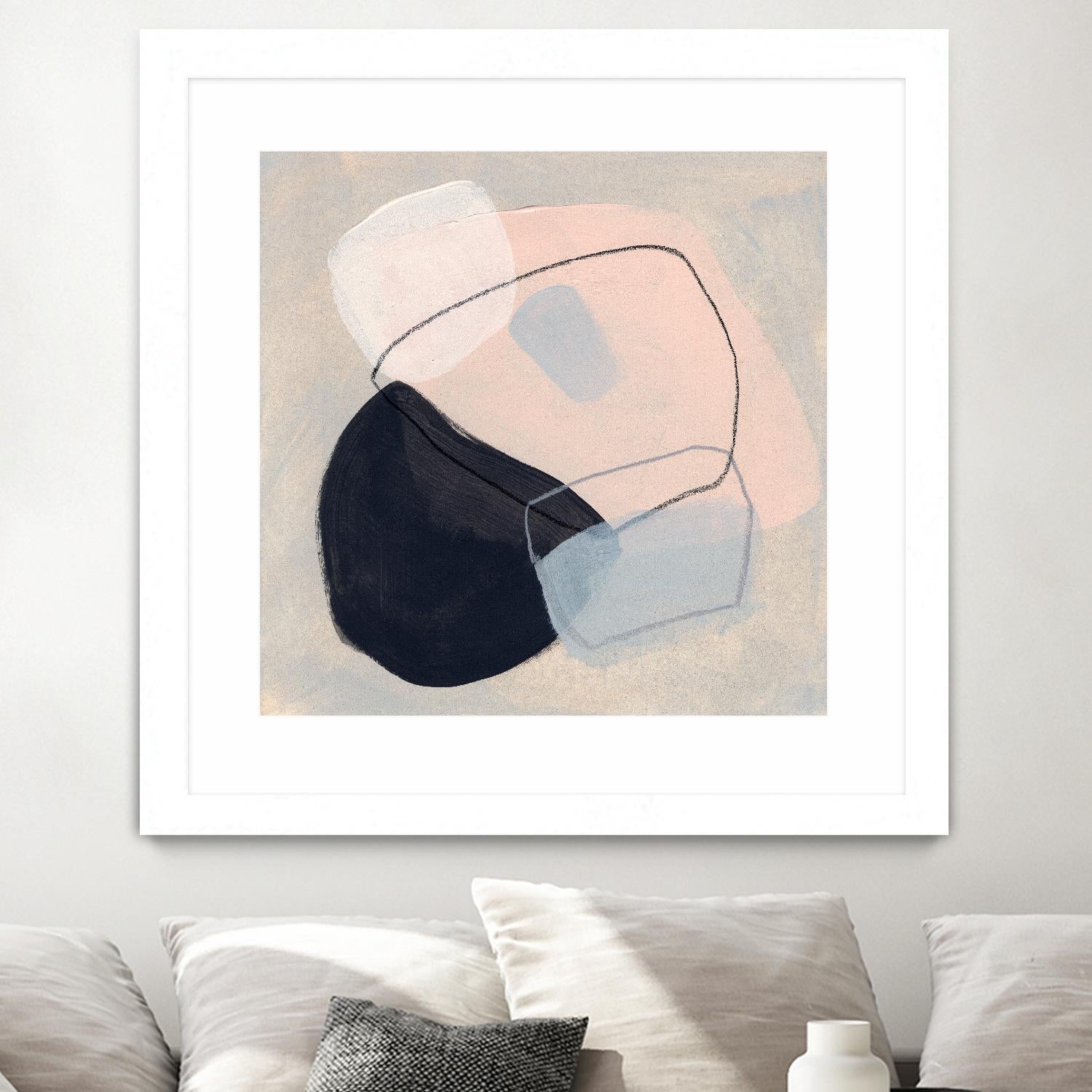 Keystone III by June Vess on GIANT ART - beige abstract abstract