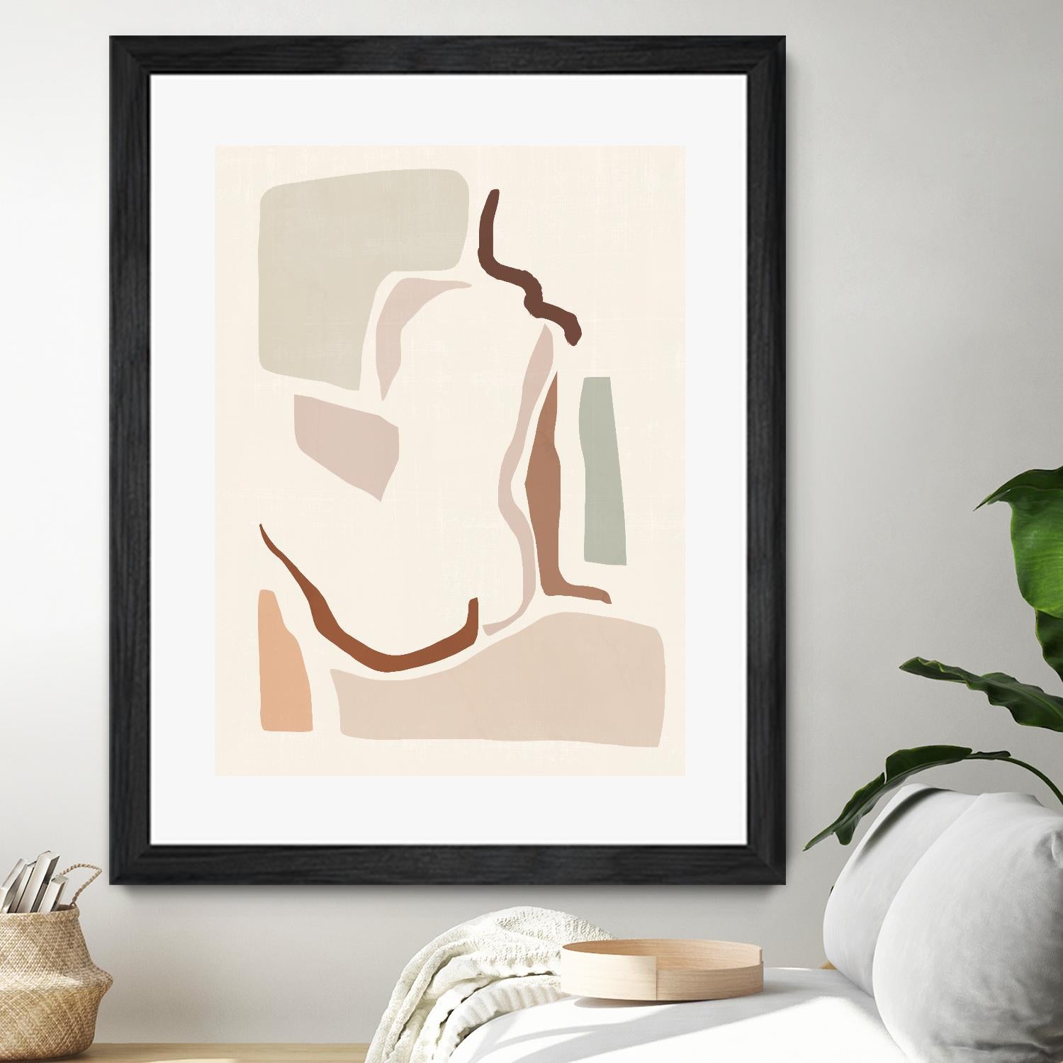 Lounge Abstract I by Victoria Barnes on GIANT ART - pink fashion & figurative abstract