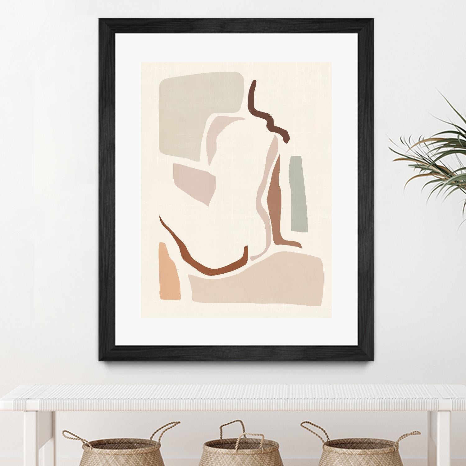 Lounge Abstract I by Victoria Barnes on GIANT ART - pink fashion & figurative abstract