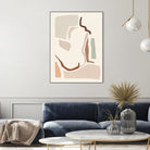 Lounge Abstract I by Victoria Barnes on GIANT ART - pink fashion & figurative abstract