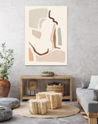 Lounge Abstract I by Victoria Barnes on GIANT ART - pink fashion & figurative abstract