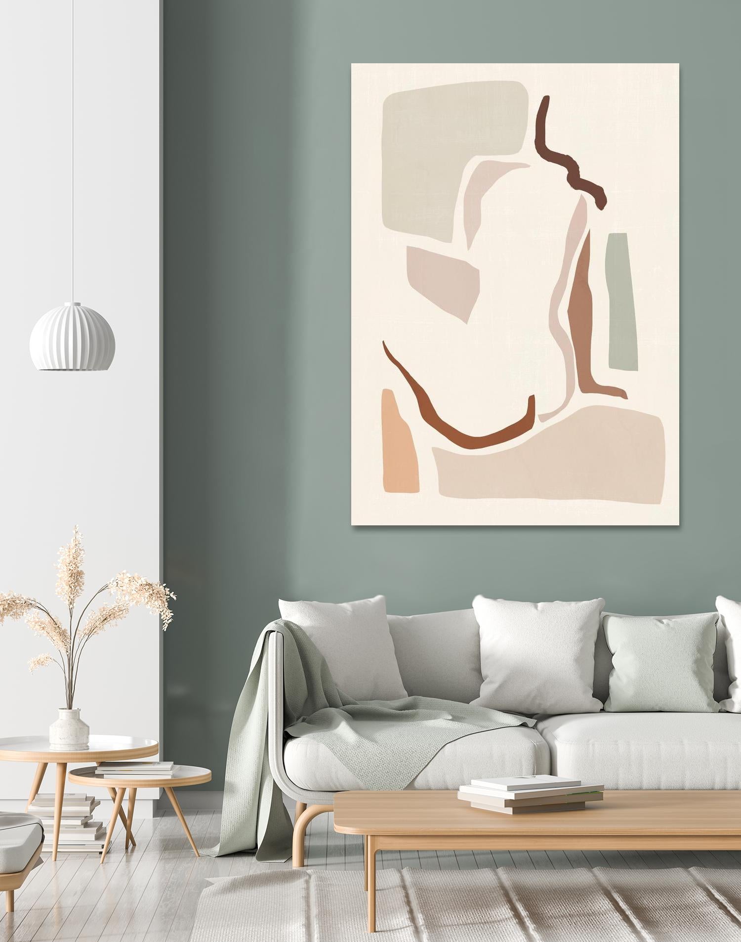 Lounge Abstract I by Victoria Barnes on GIANT ART - pink fashion & figurative abstract