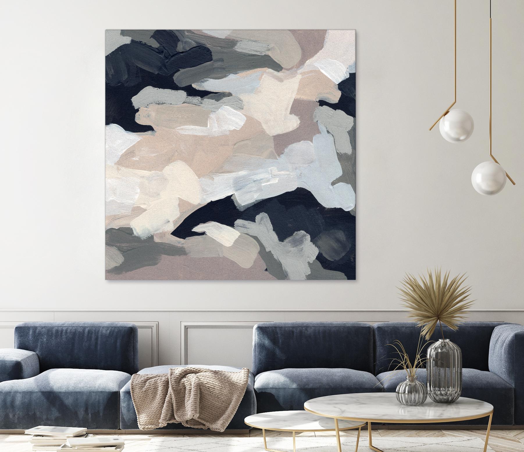 Monochrome Currents I by June Vess on GIANT ART - white abstract abstract