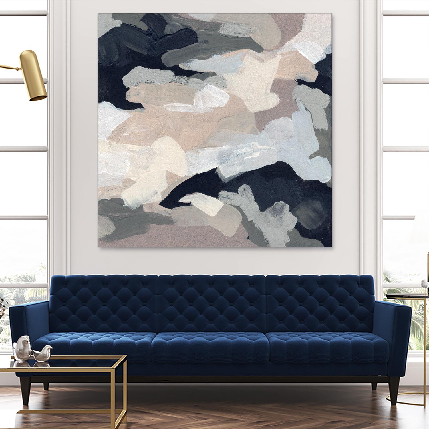Monochrome Currents I by June Vess on GIANT ART - white abstract abstract