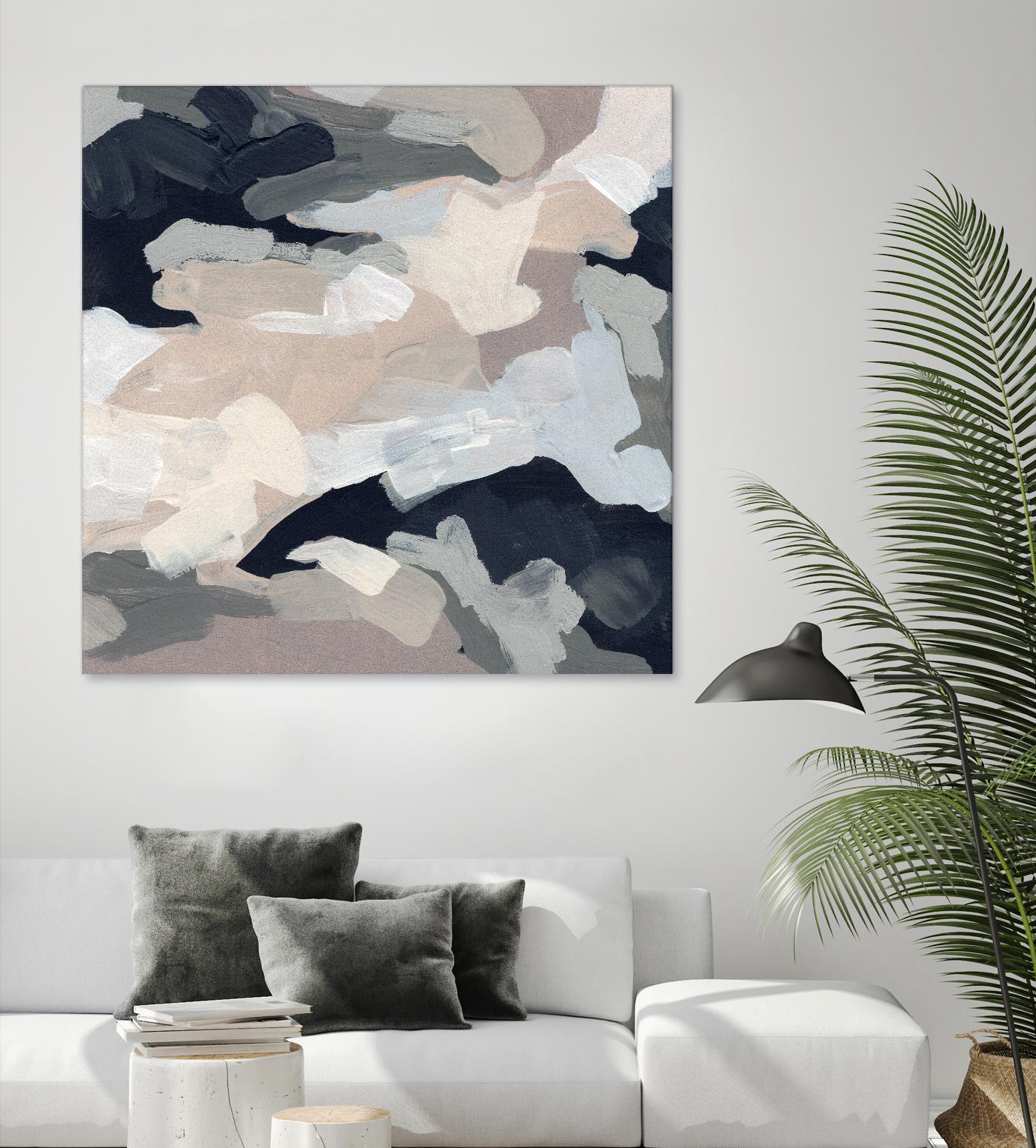 Monochrome Currents I by June Vess on GIANT ART - white abstract abstract