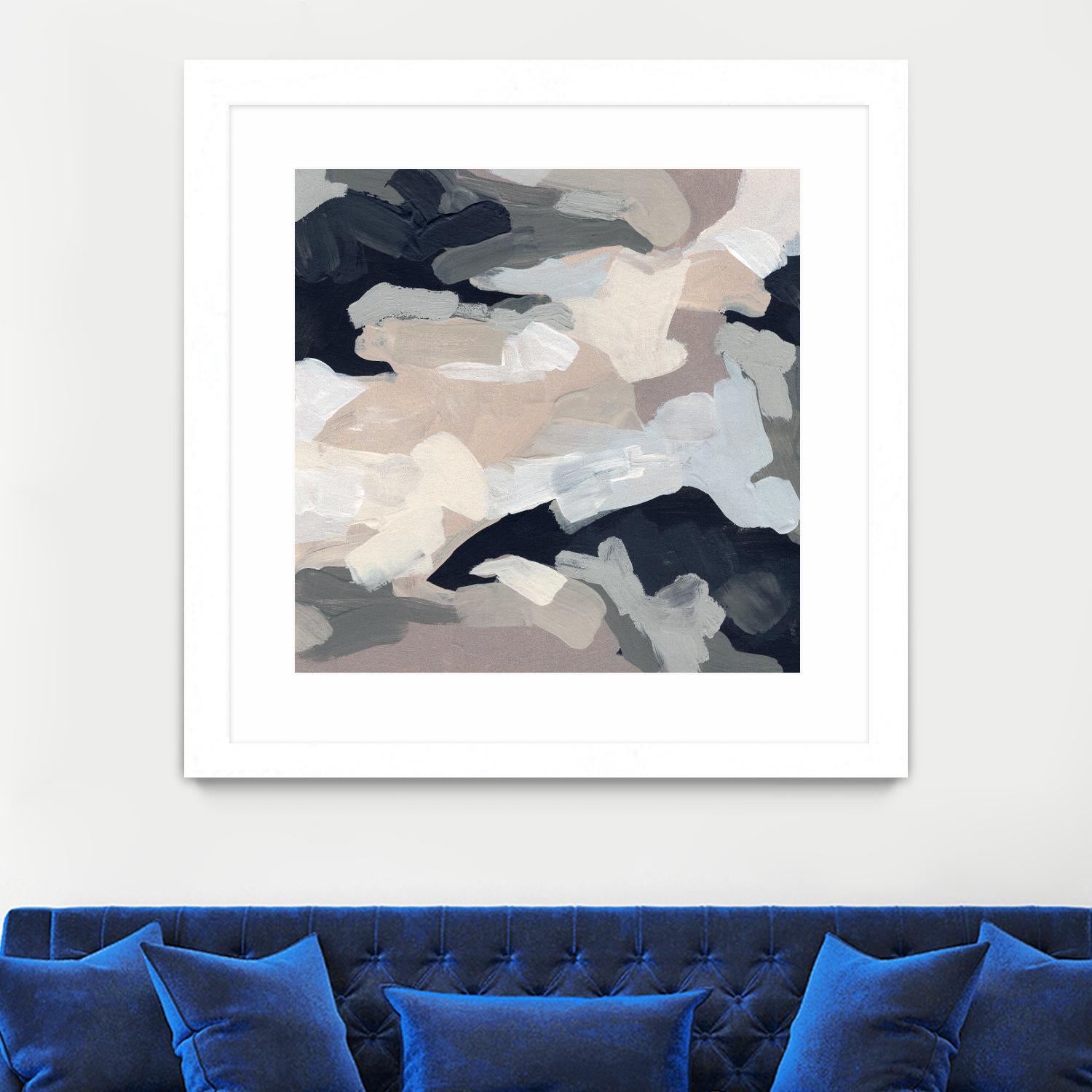 Monochrome Currents I by June Vess on GIANT ART - white abstract abstract