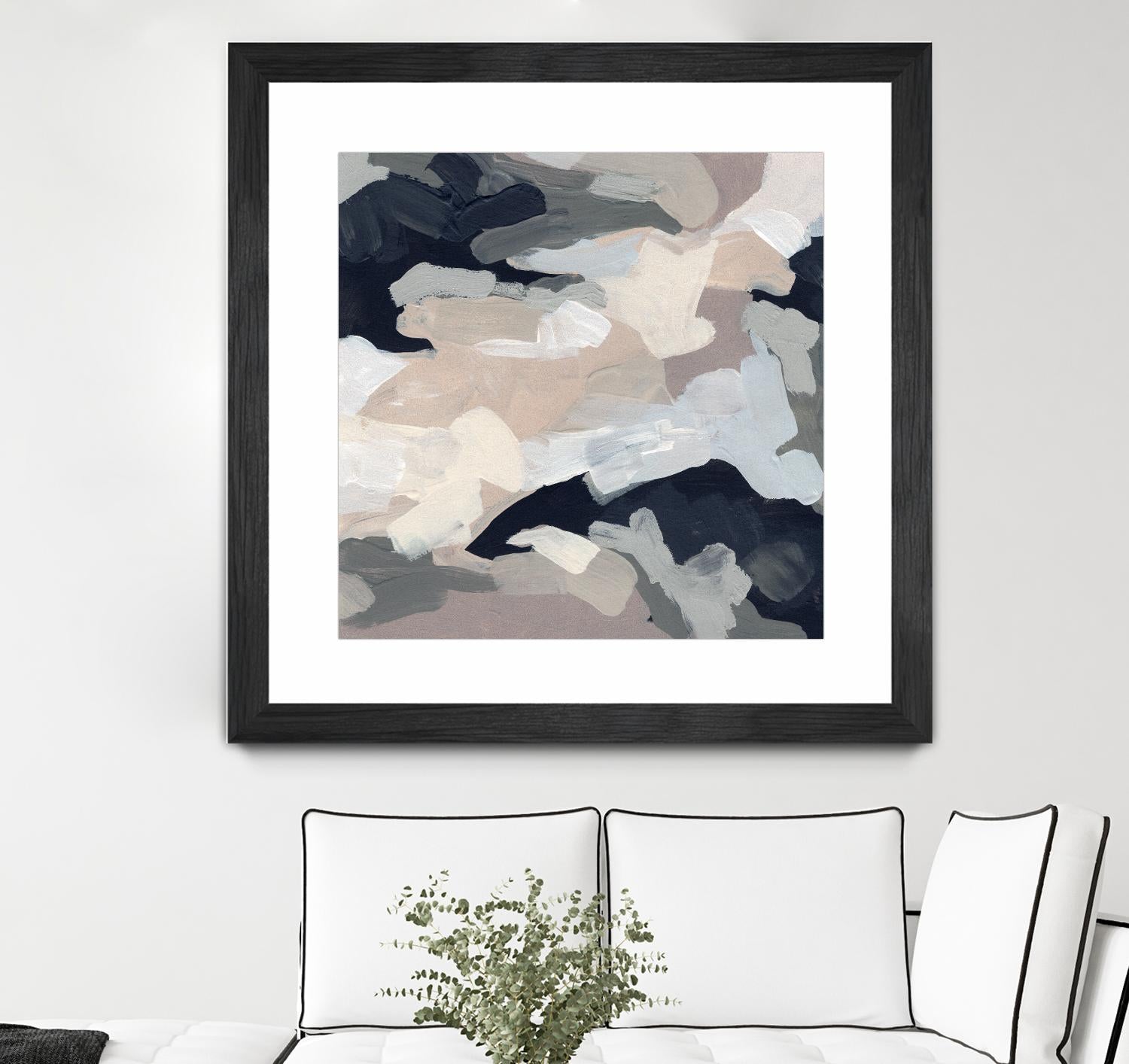 Monochrome Currents I by June Vess on GIANT ART - white abstract abstract