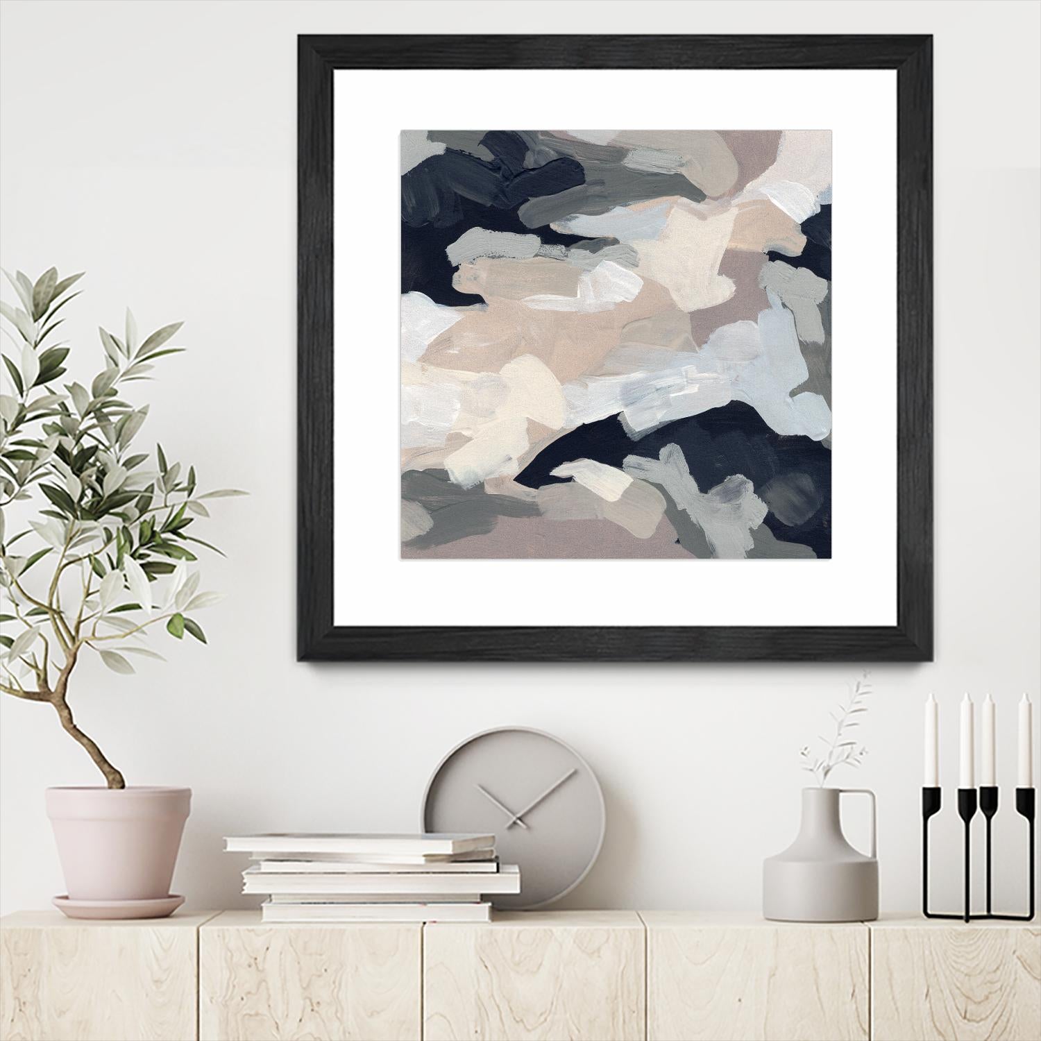 Monochrome Currents I by June Vess on GIANT ART - white abstract abstract