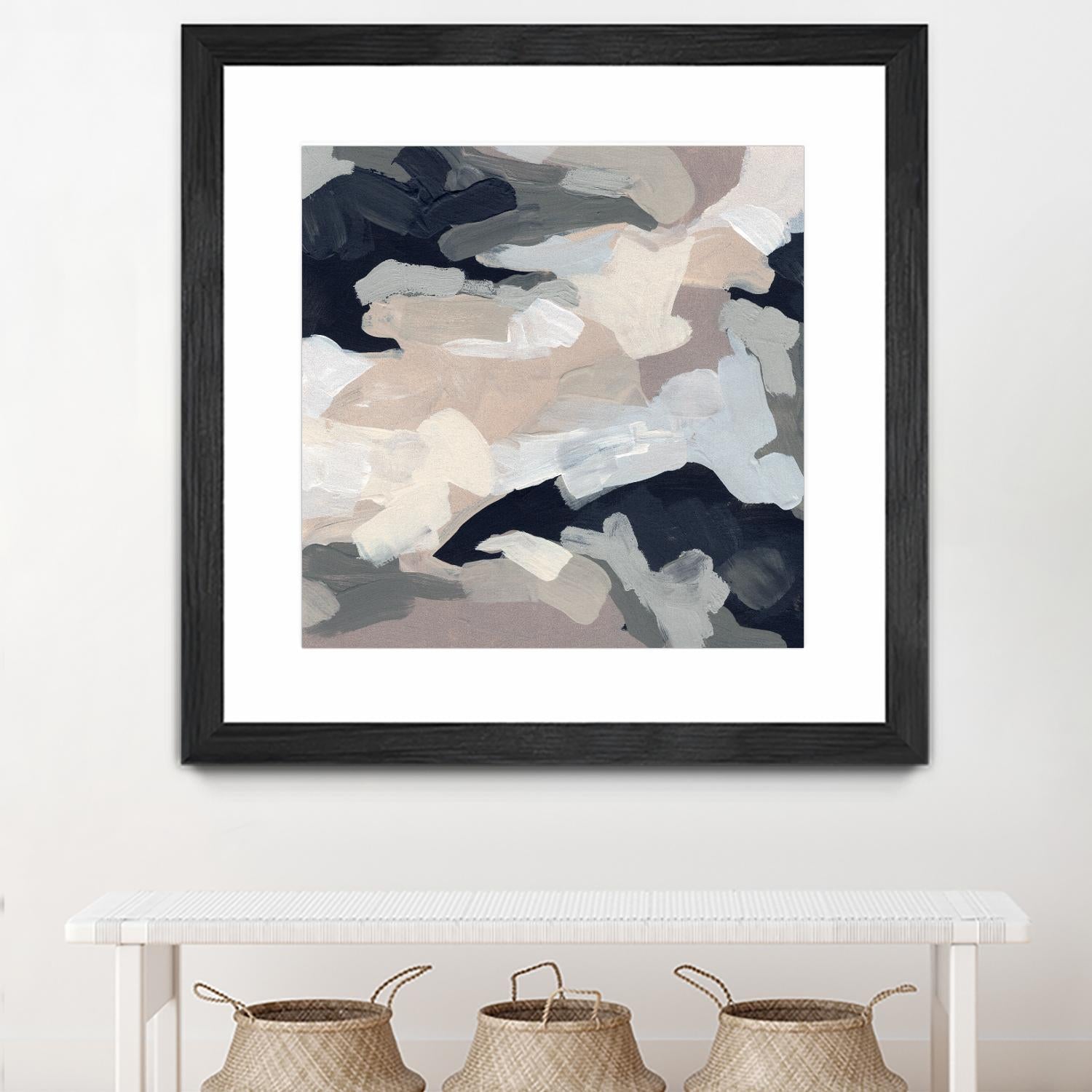 Monochrome Currents I by June Vess on GIANT ART - white abstract abstract