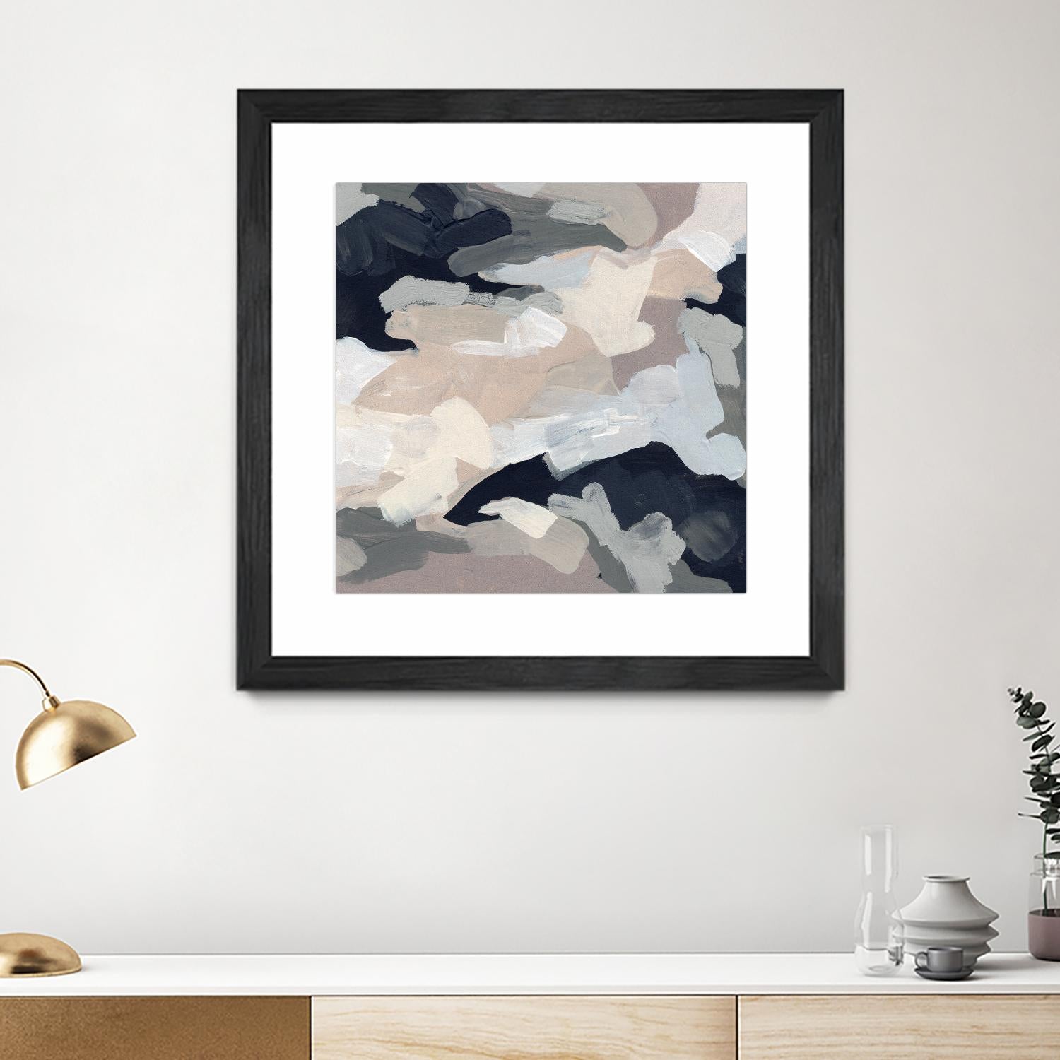 Monochrome Currents I by June Vess on GIANT ART - white abstract abstract