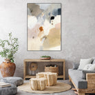 Neutral Scrawl I by Victoria Barnes on GIANT ART - beige abstract abstract