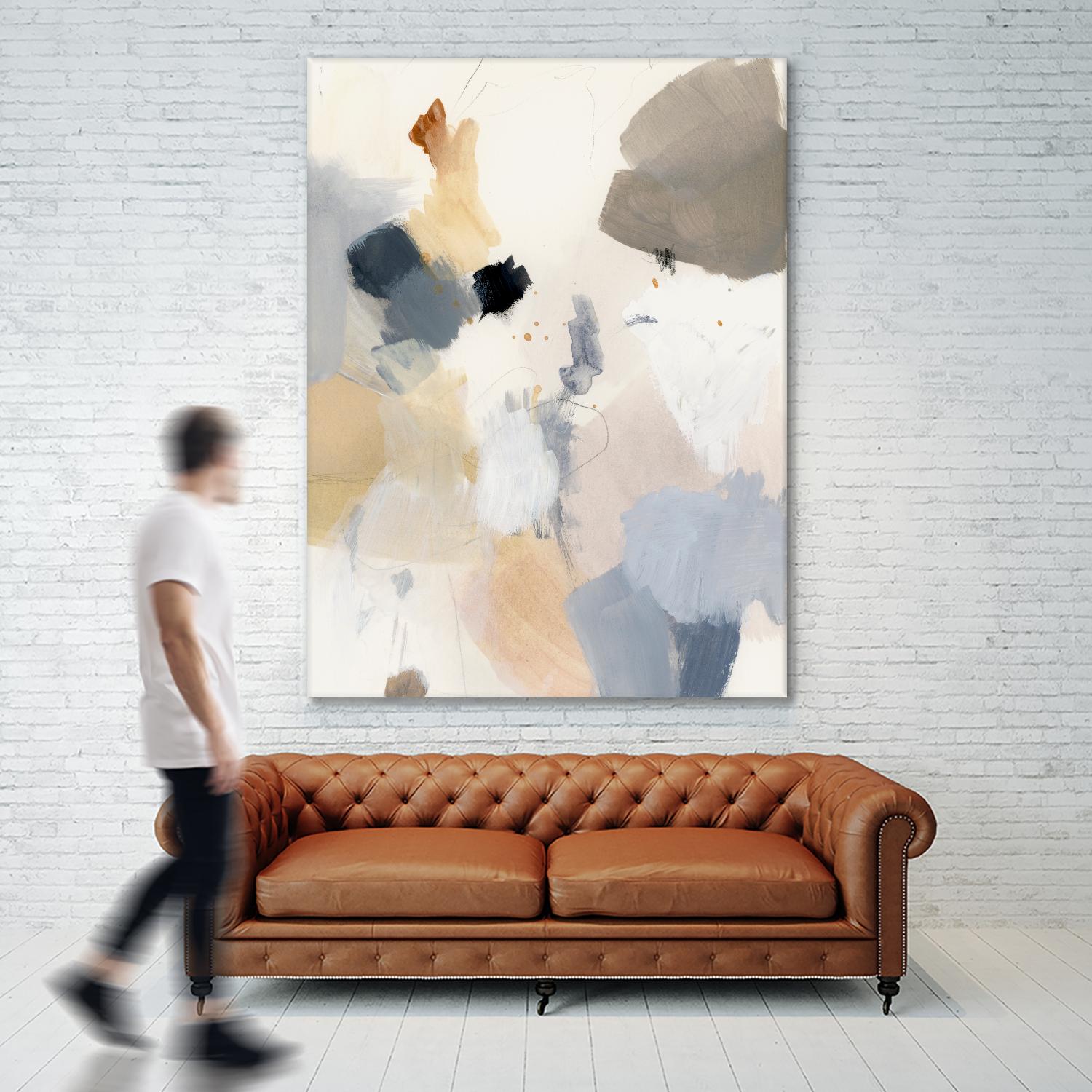 Neutral Scrawl II by Victoria Barnes on GIANT ART - grey abstract abstract