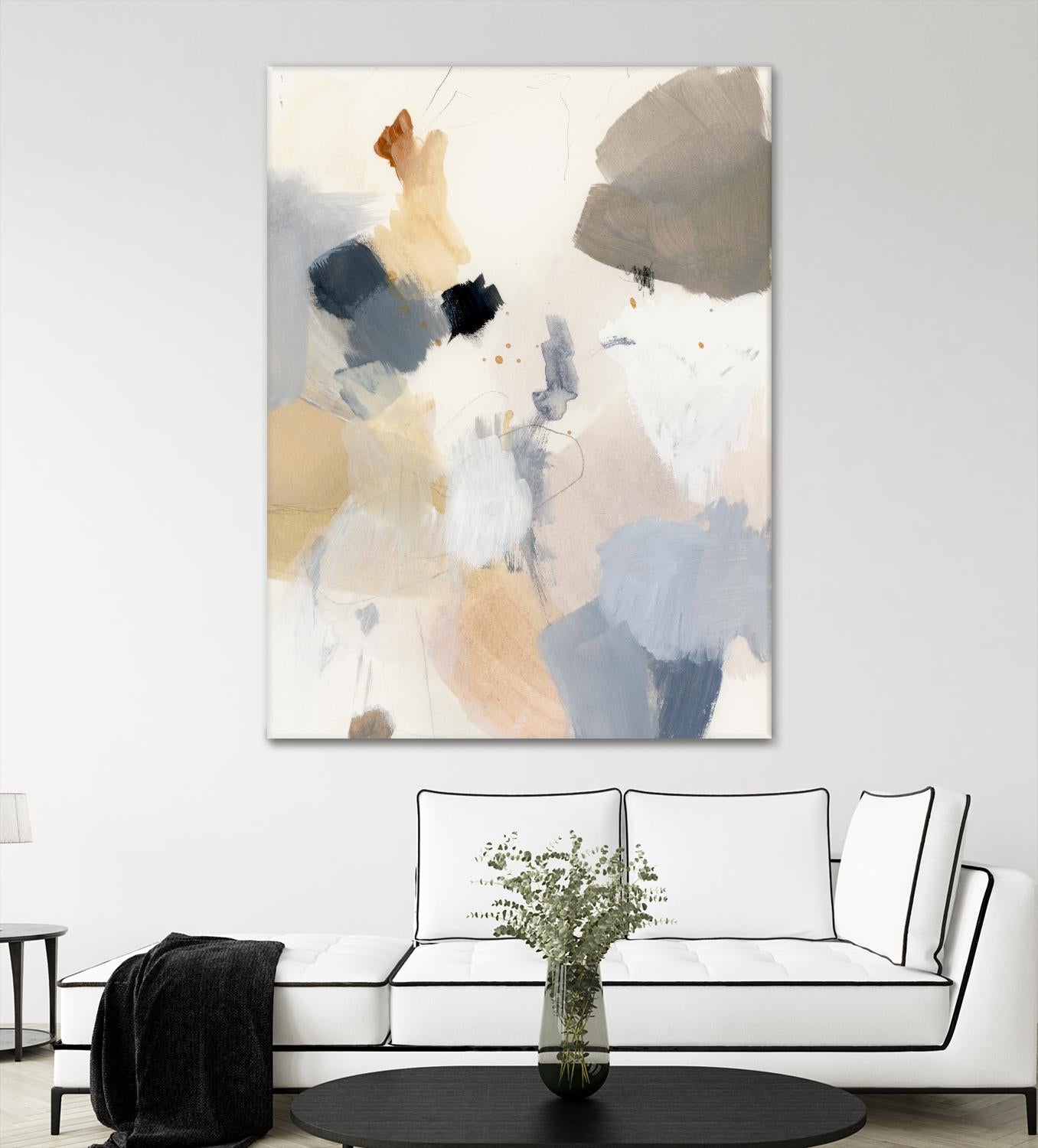 Neutral Scrawl II by Victoria Barnes on GIANT ART - grey abstract abstract