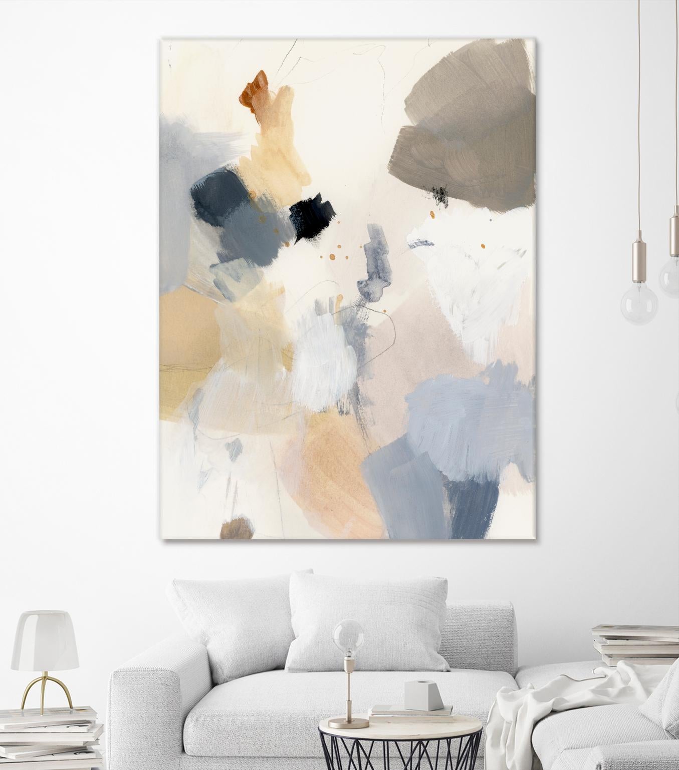 Neutral Scrawl II by Victoria Barnes on GIANT ART - grey abstract abstract