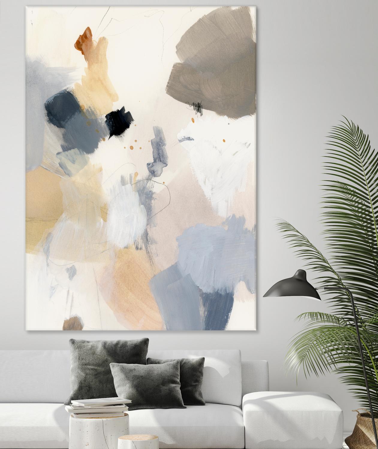 Neutral Scrawl II by Victoria Barnes on GIANT ART - grey abstract abstract