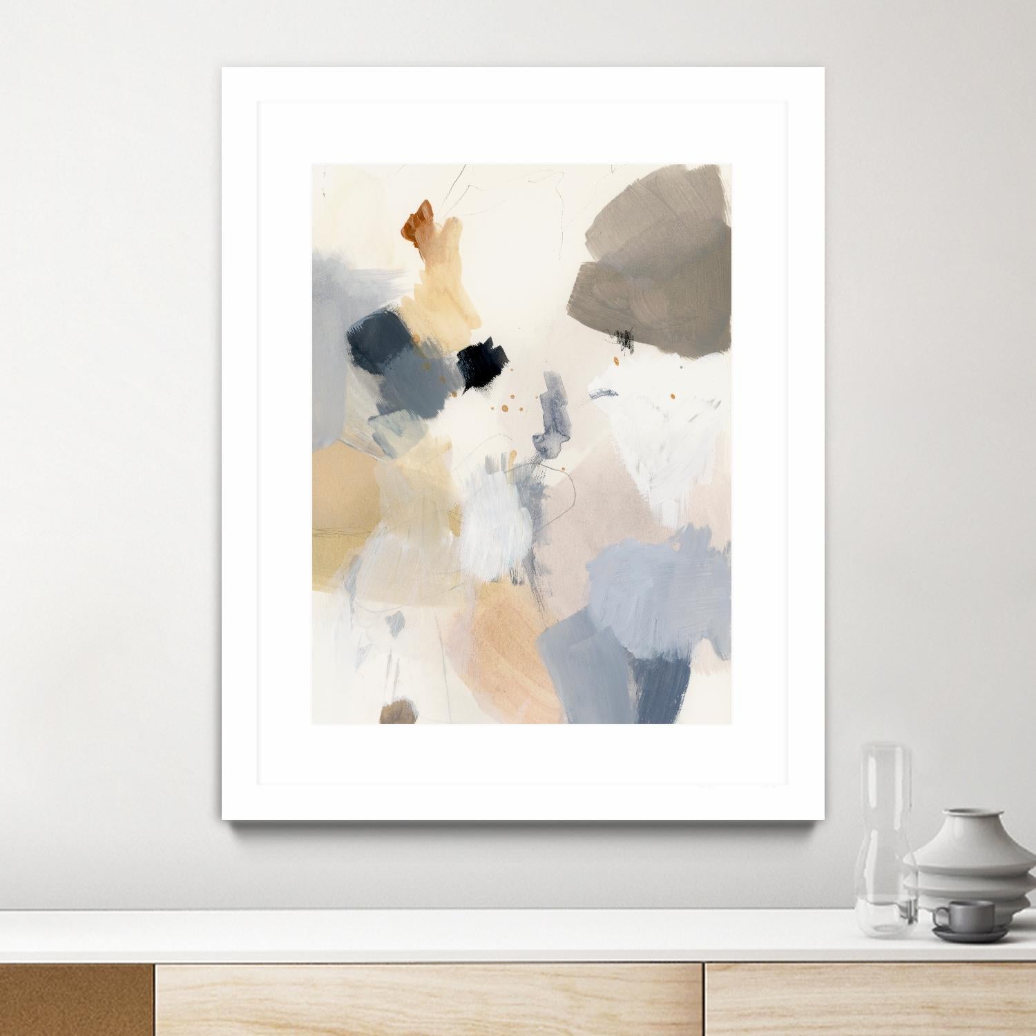 Neutral Scrawl II by Victoria Barnes on GIANT ART - grey abstract abstract