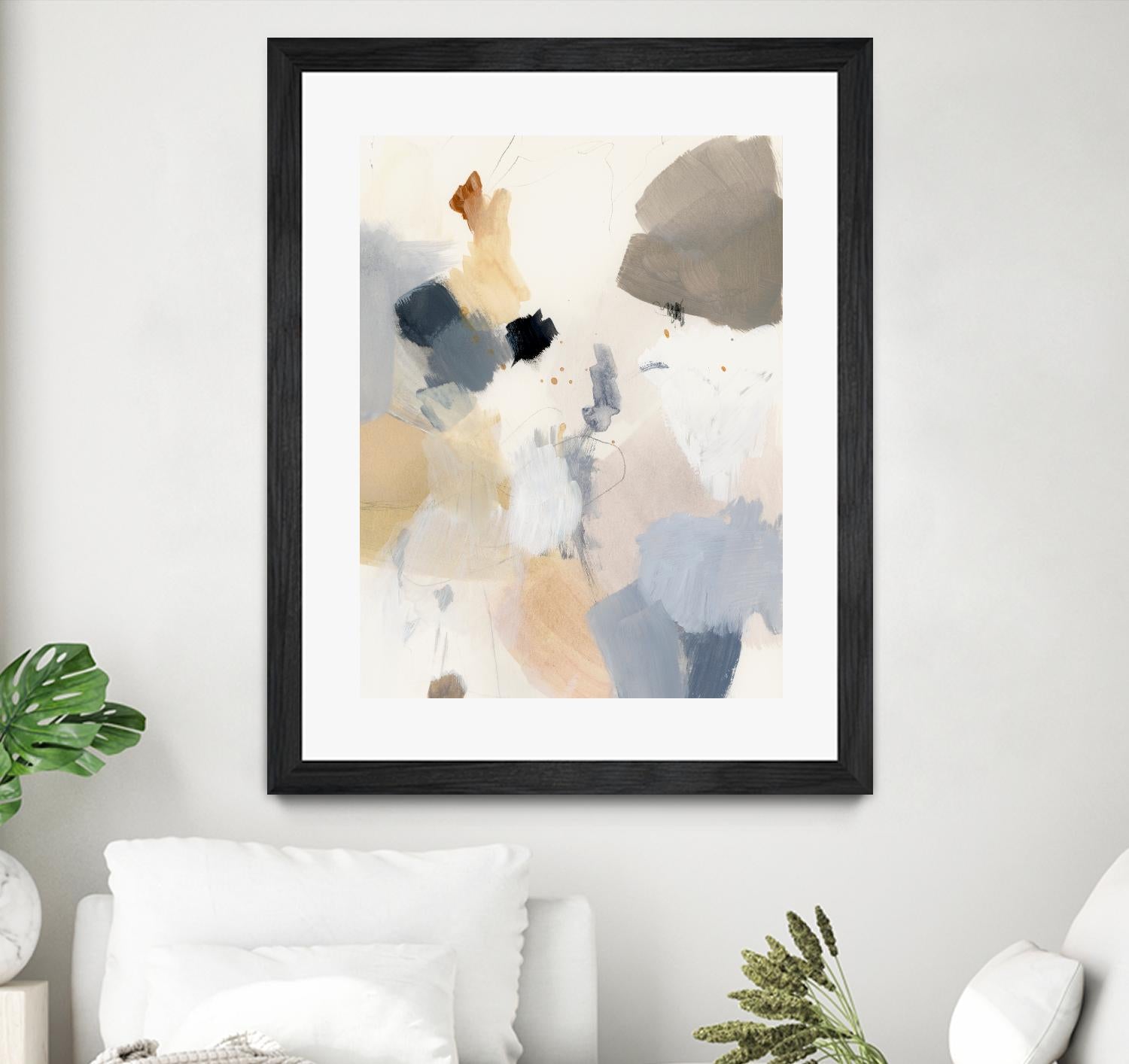 Neutral Scrawl II by Victoria Barnes on GIANT ART - grey abstract abstract