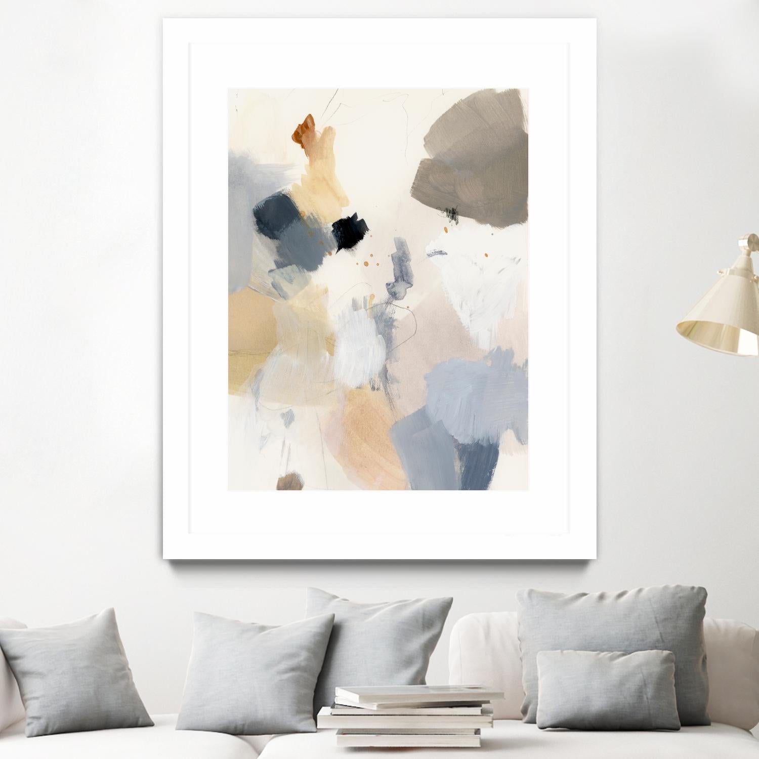 Neutral Scrawl II by Victoria Barnes on GIANT ART - grey abstract abstract